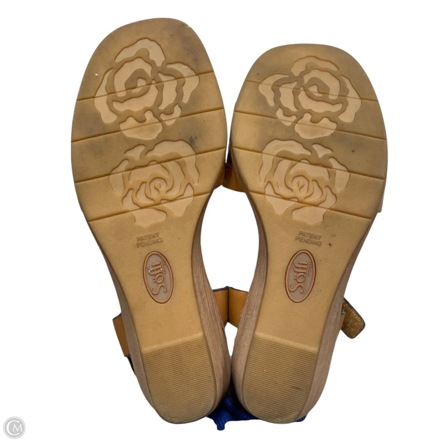 Sandals Heels Wedge By Sofft In Tan, Size: 8