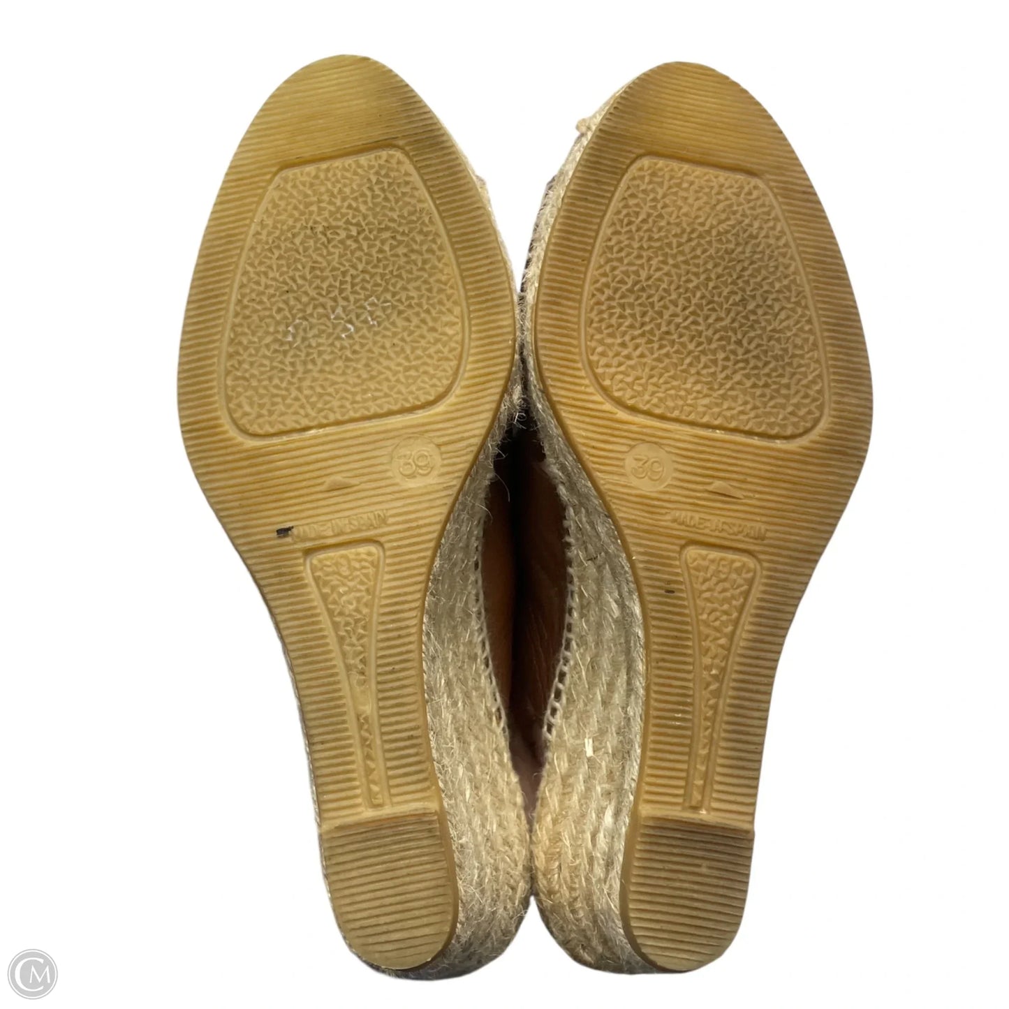 Sandals Heels Wedge By Cmc In Brown, Size: 8