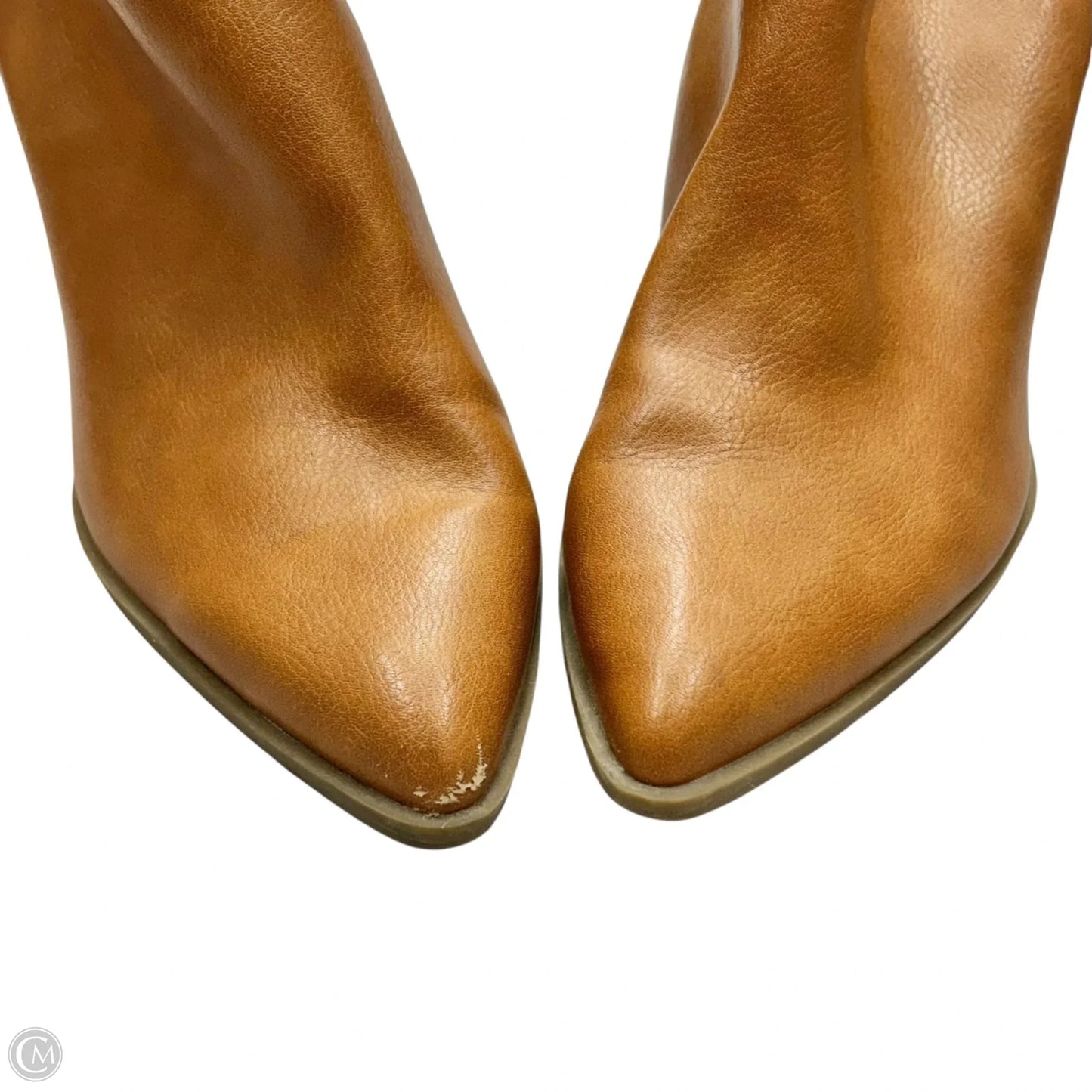 Boots Ankle Heels By Ana In Brown, Size: 10