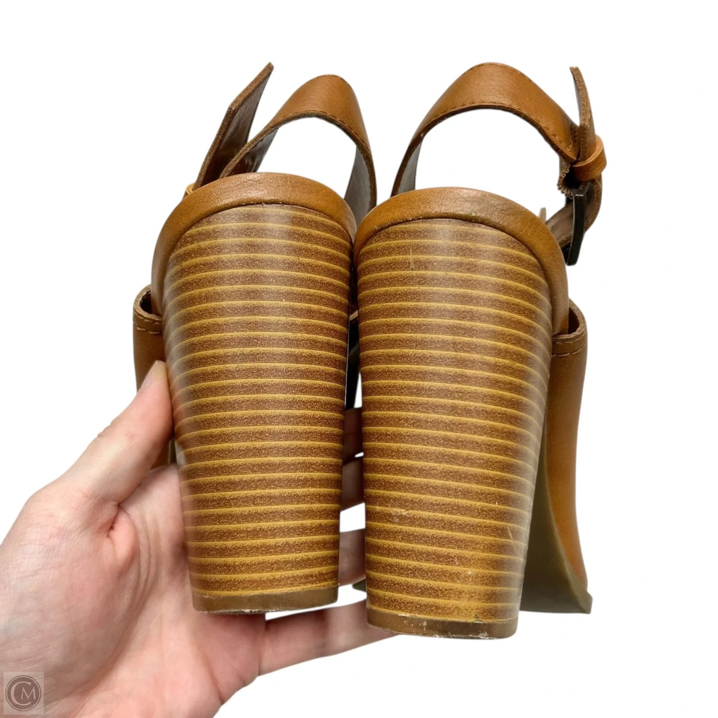 Boots Ankle Heels By Ana In Brown, Size: 10
