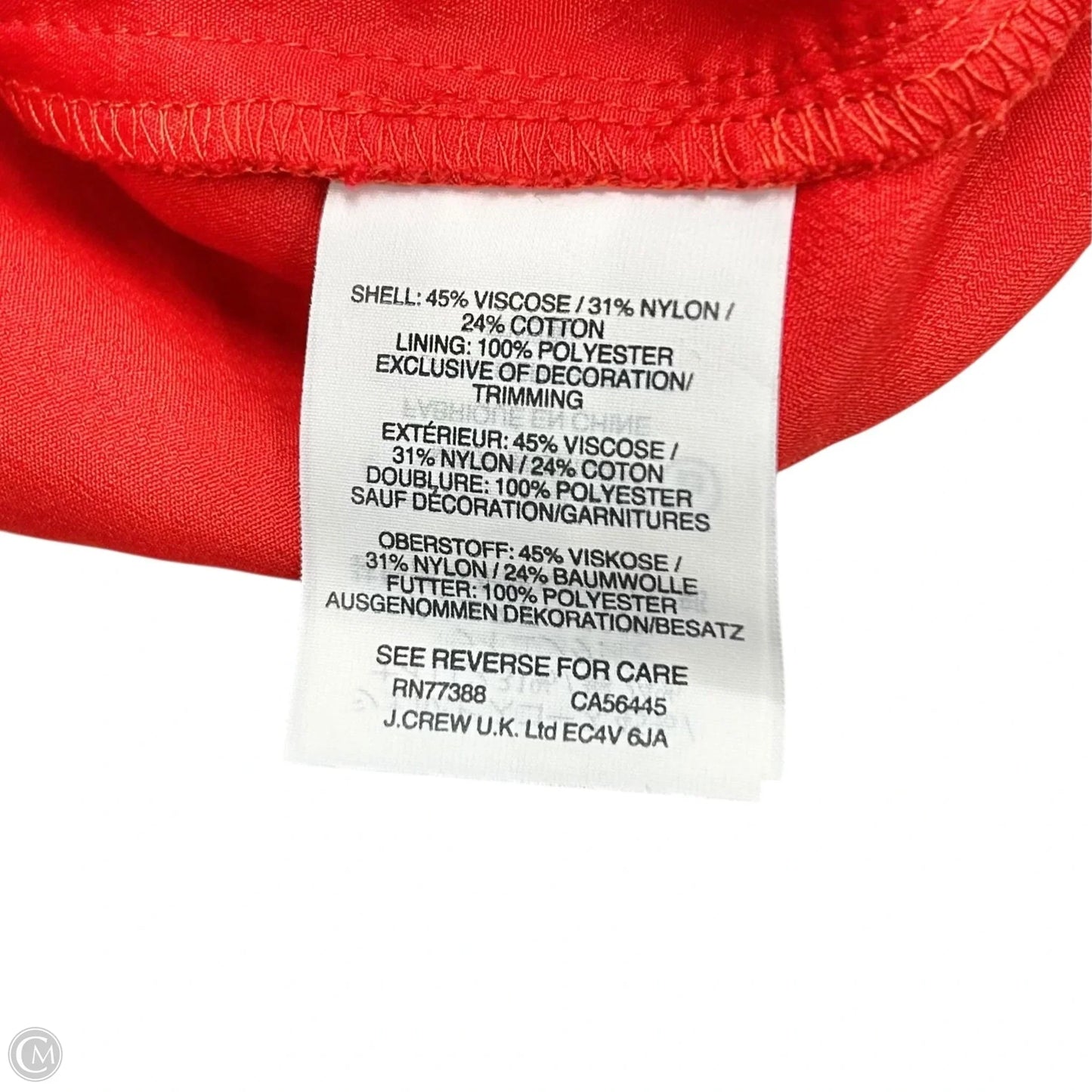 Top Sleeveless By J. Crew In Red, Size: Xl