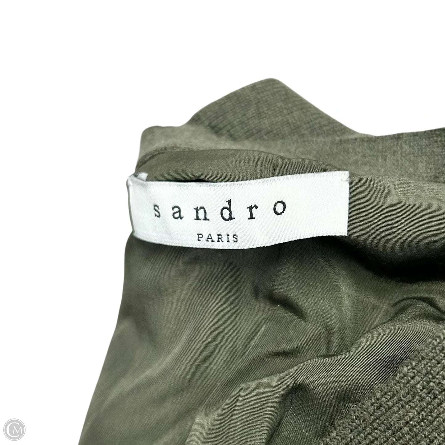 Sweater Cardigan Designer By Sandro In Green, Size: Xs