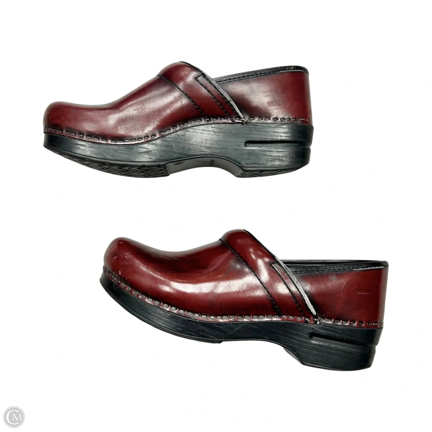 Shoes Flats By Dansko In Brown & Red, Size: 8.5