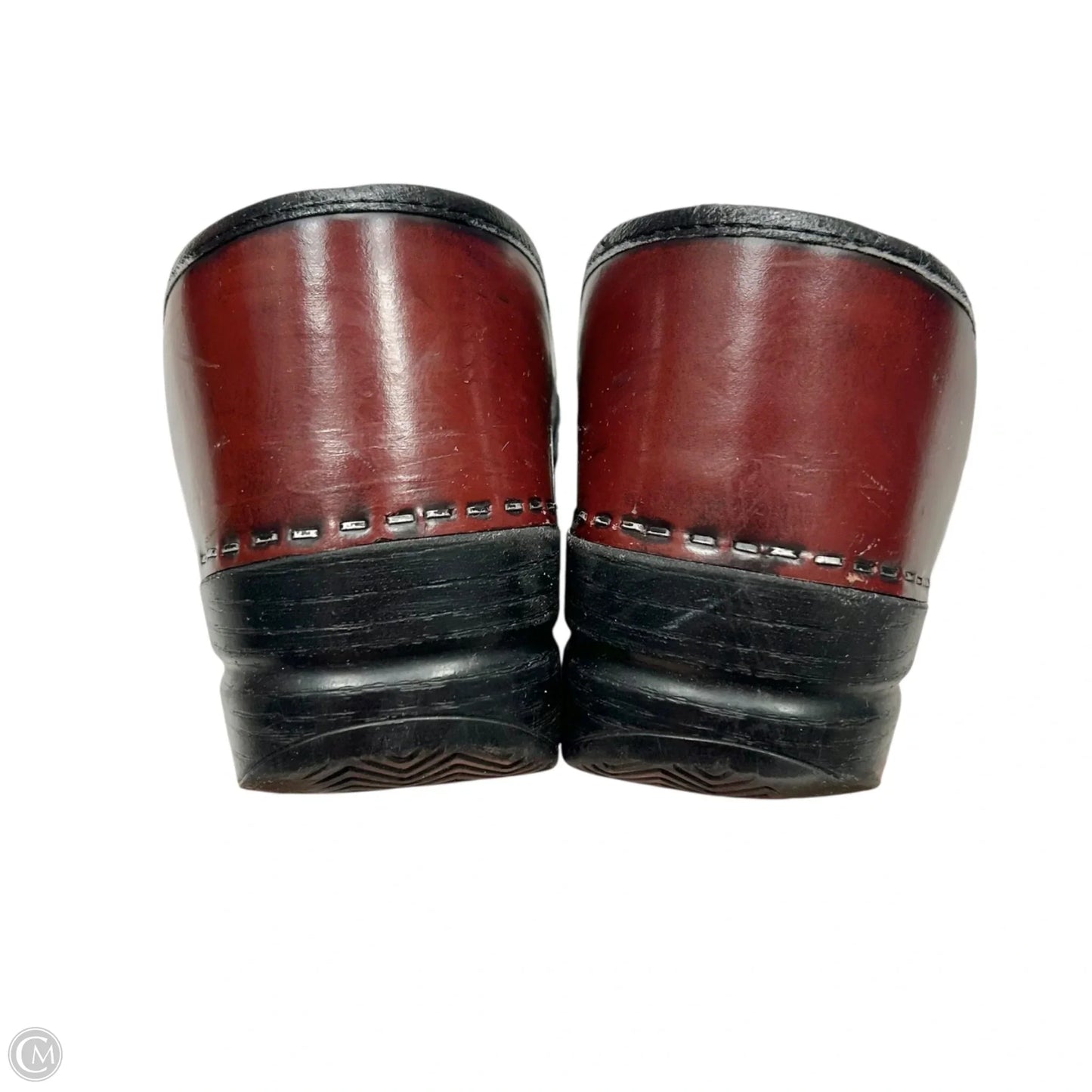 Shoes Flats By Dansko In Brown & Red, Size: 8.5