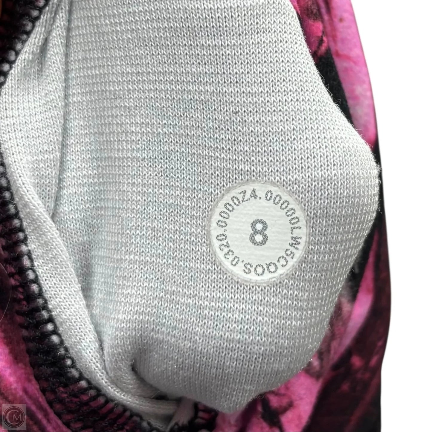Athletic Leggings By Lululemon In Black & Pink, Size: M