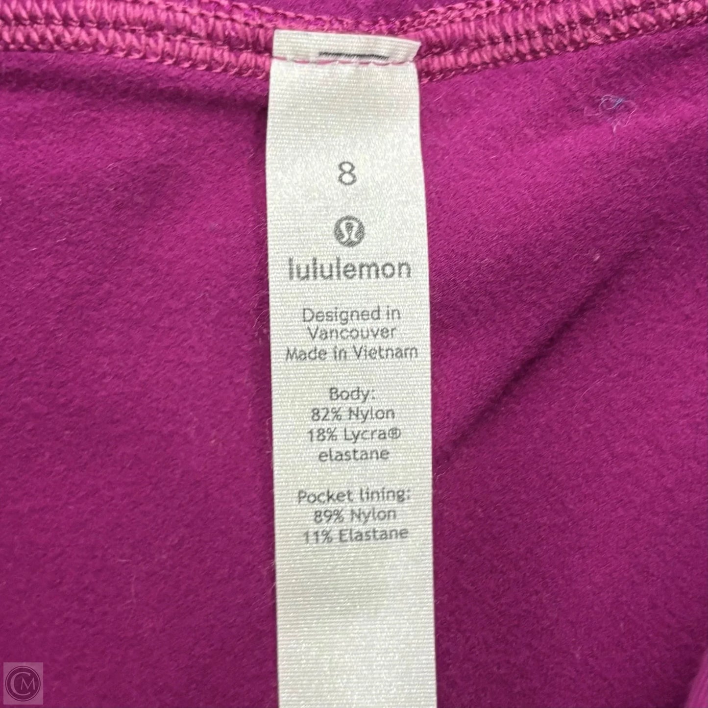 Athletic Leggings By Lululemon In Purple, Size: M