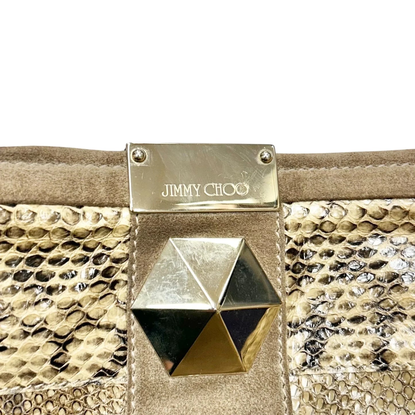 Clutch Luxury Designer By Jimmy Choo, Size: Large