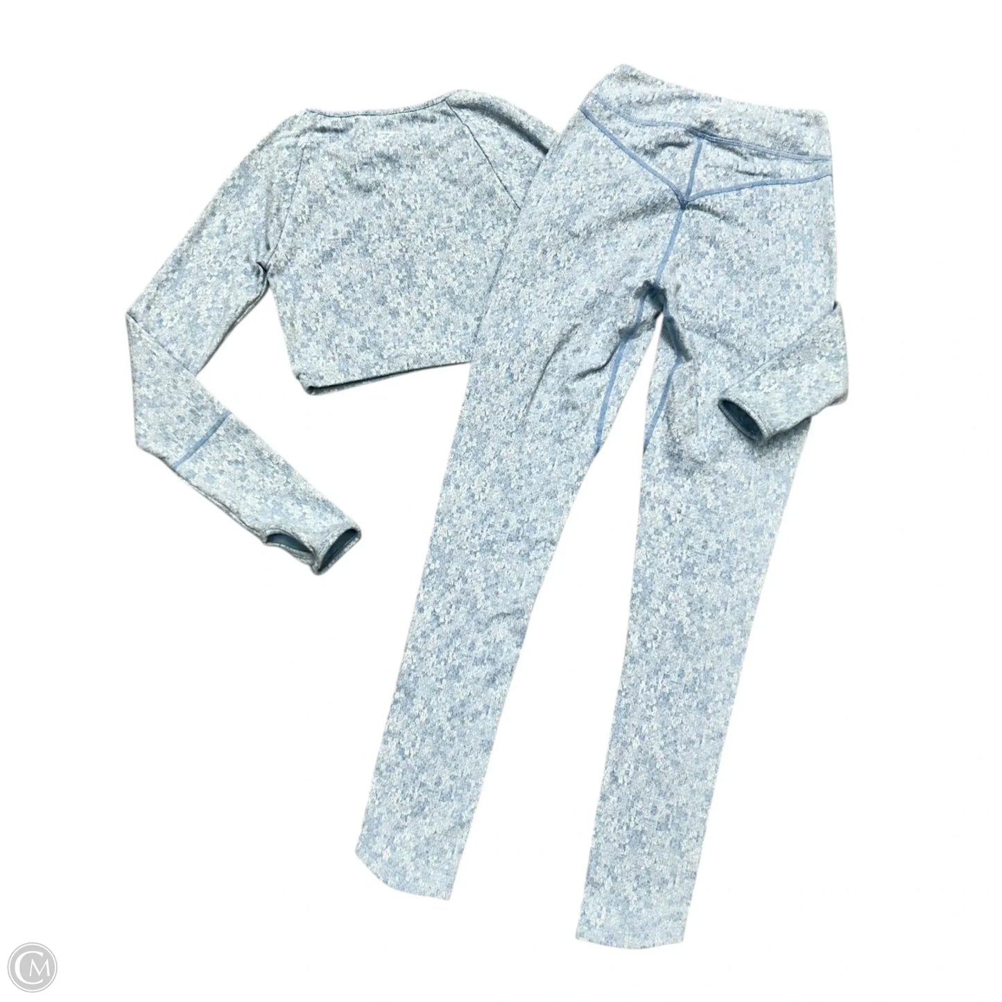 Athletic Pants 2pc By Gym Shark In Blue & White, Size: Xs