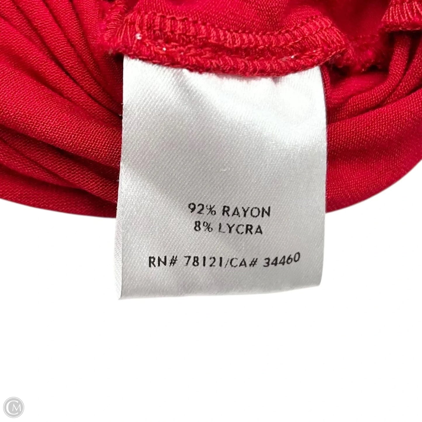 Top 3/4 Sleeve By Eileen Fisher In Red, Size: L
