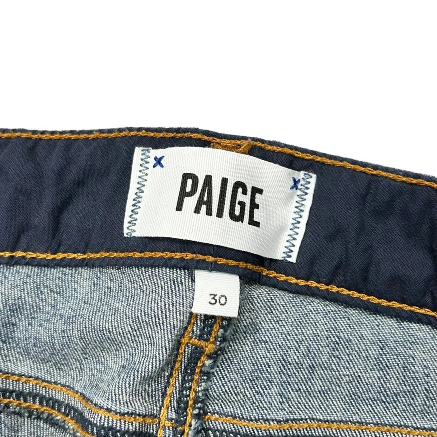 Jeans Skinny By Paige In Blue, Size: 10