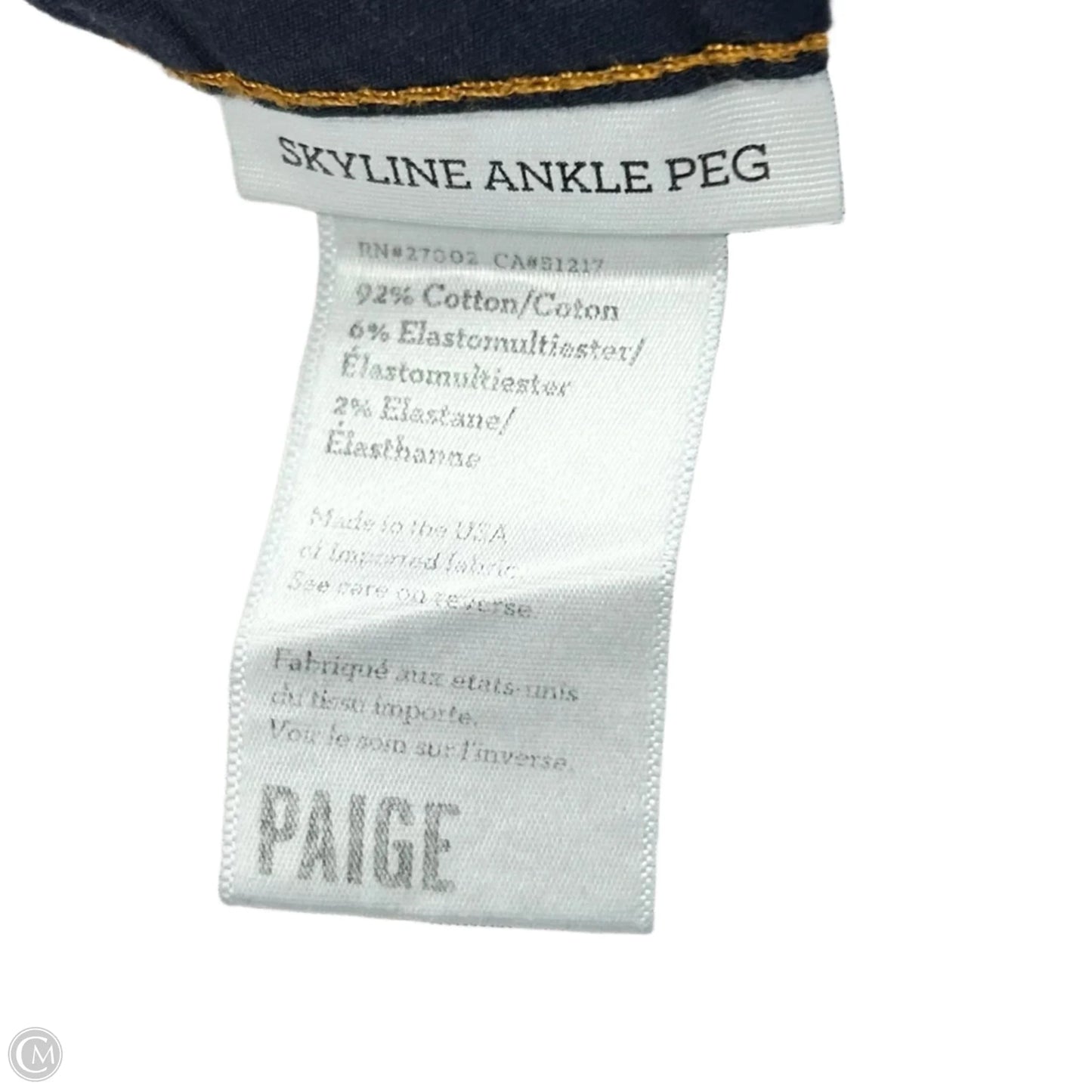 Jeans Skinny By Paige In Blue, Size: 10