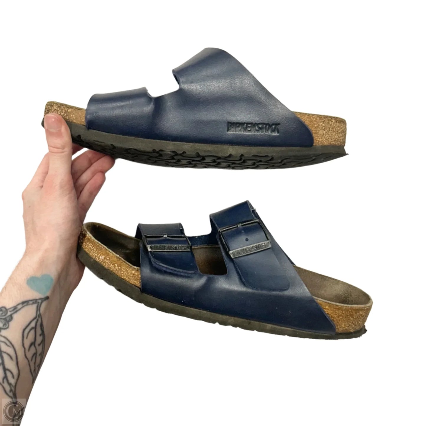 Shoes Flats By Birkenstock In Navy, Size: 6.5