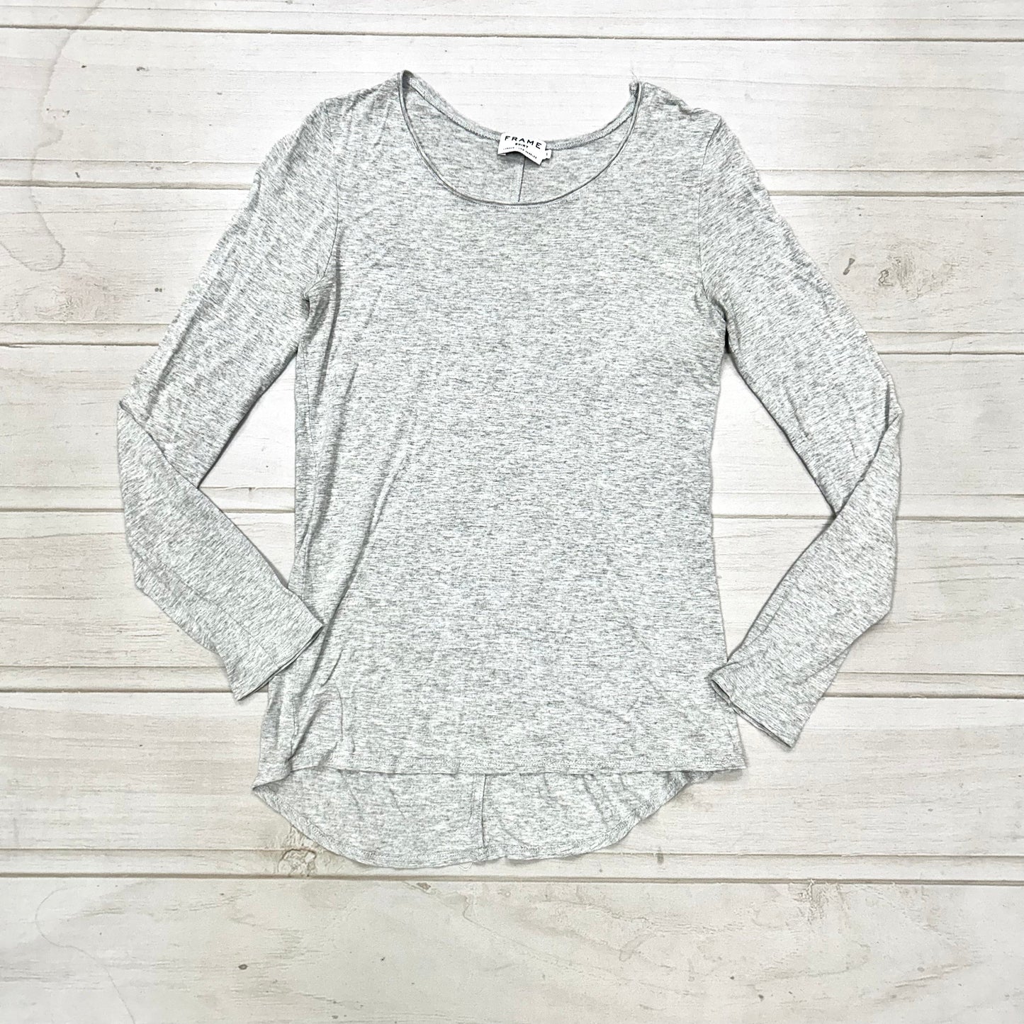 Top Long Sleeve Designer By Frame Size: S