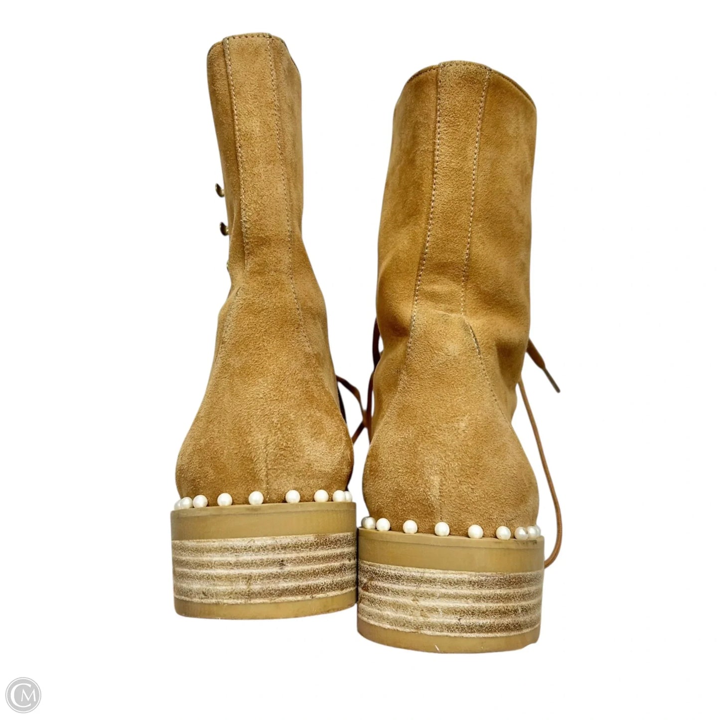 Boots Designer By Stuart Weitzman In Tan, Size: 7