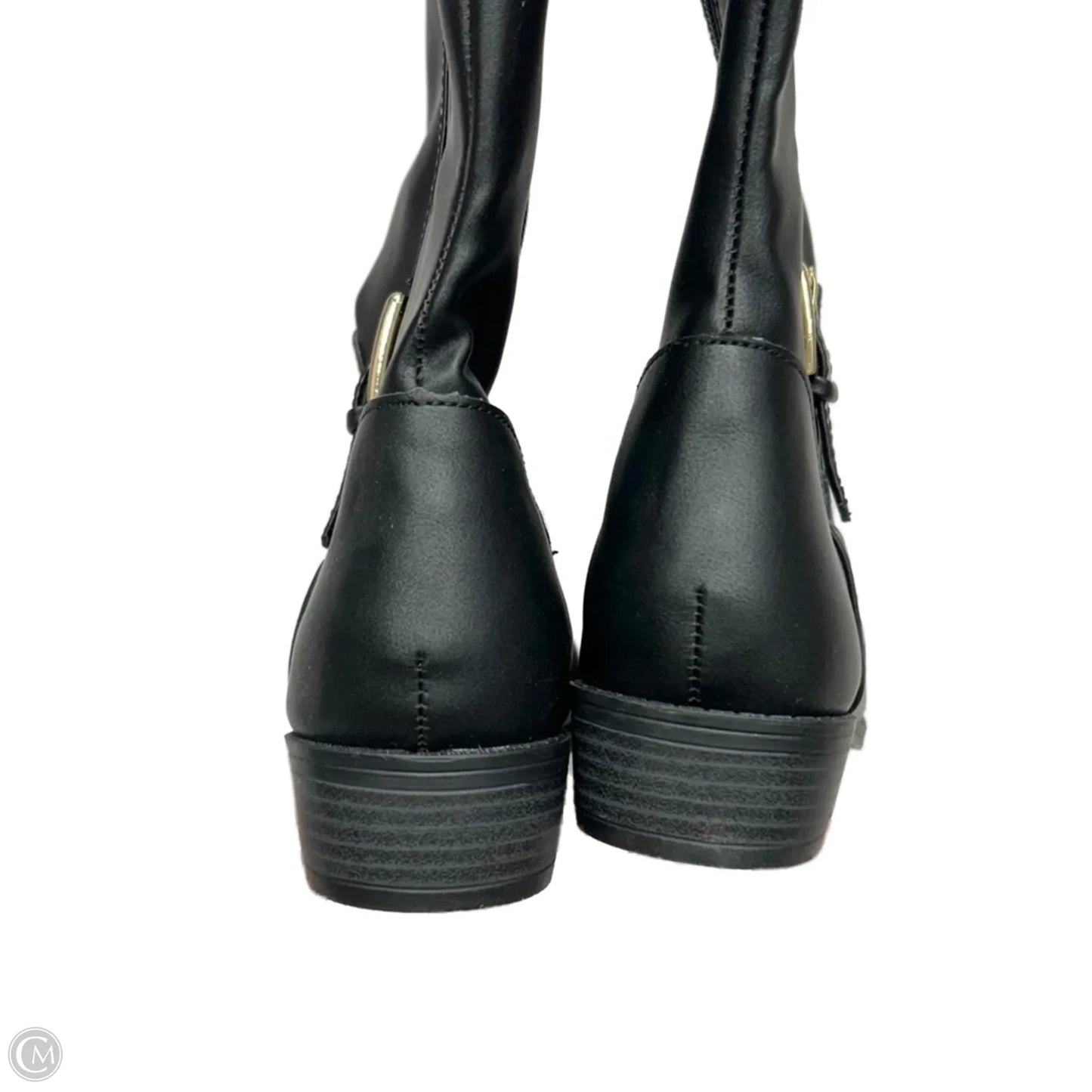 Boots Knee Heels By Karen Scott In Black, Size: 9