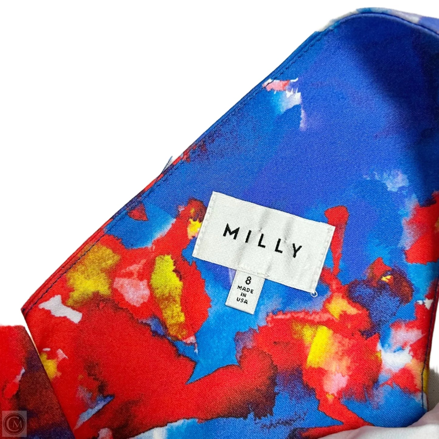 Dress Designer By Milly In Blue & Red, Size: M