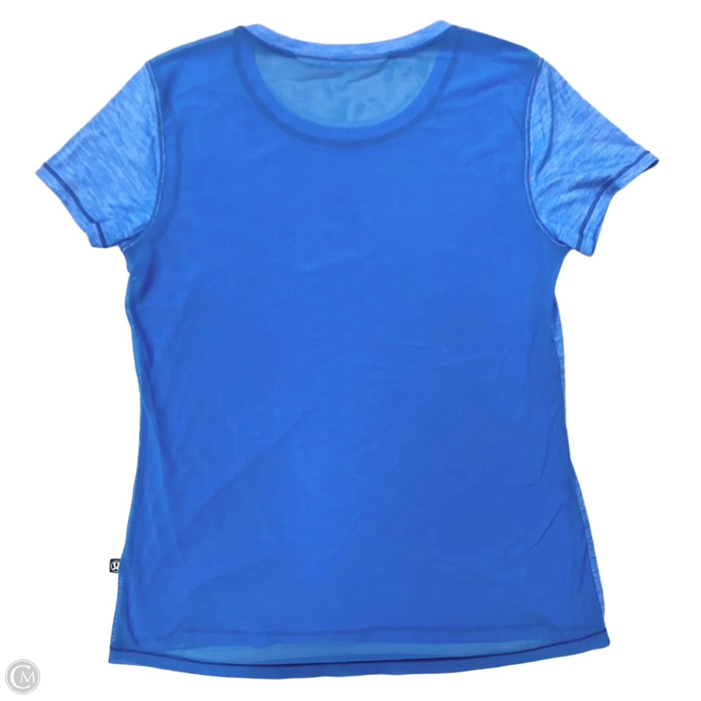 Athletic Top Short Sleeve By Lululemon In Blue, Size: M