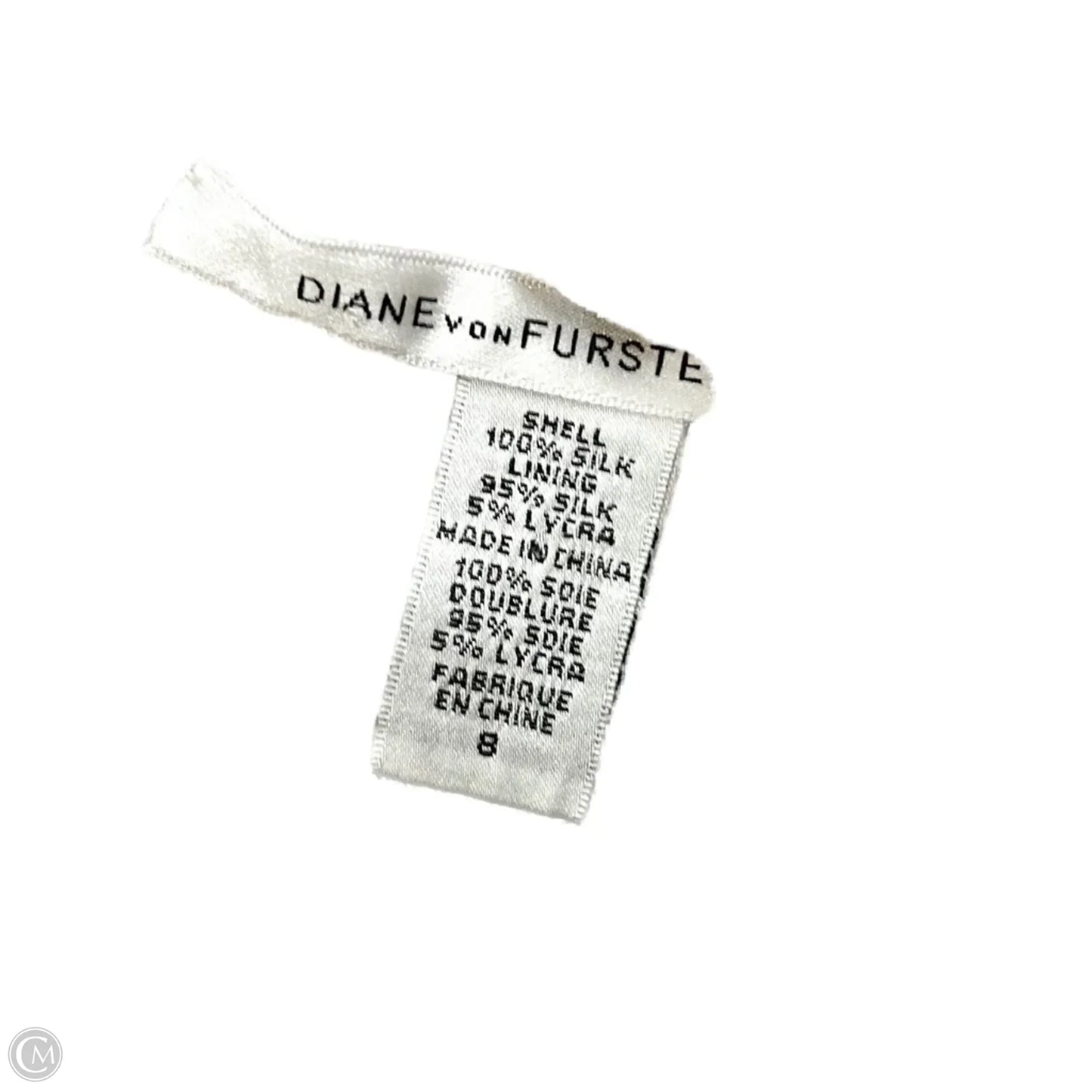 Blouse Designer By Diane Von Furstenberg In Brown & Cream, Size: M