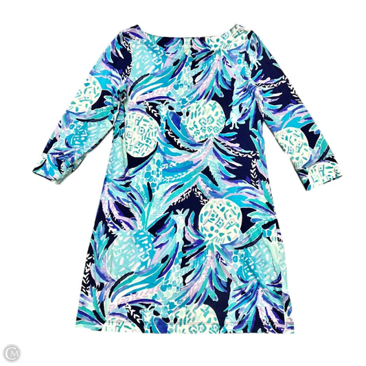 Dress Designer By Lilly Pulitzer In Blue & White, Size: L