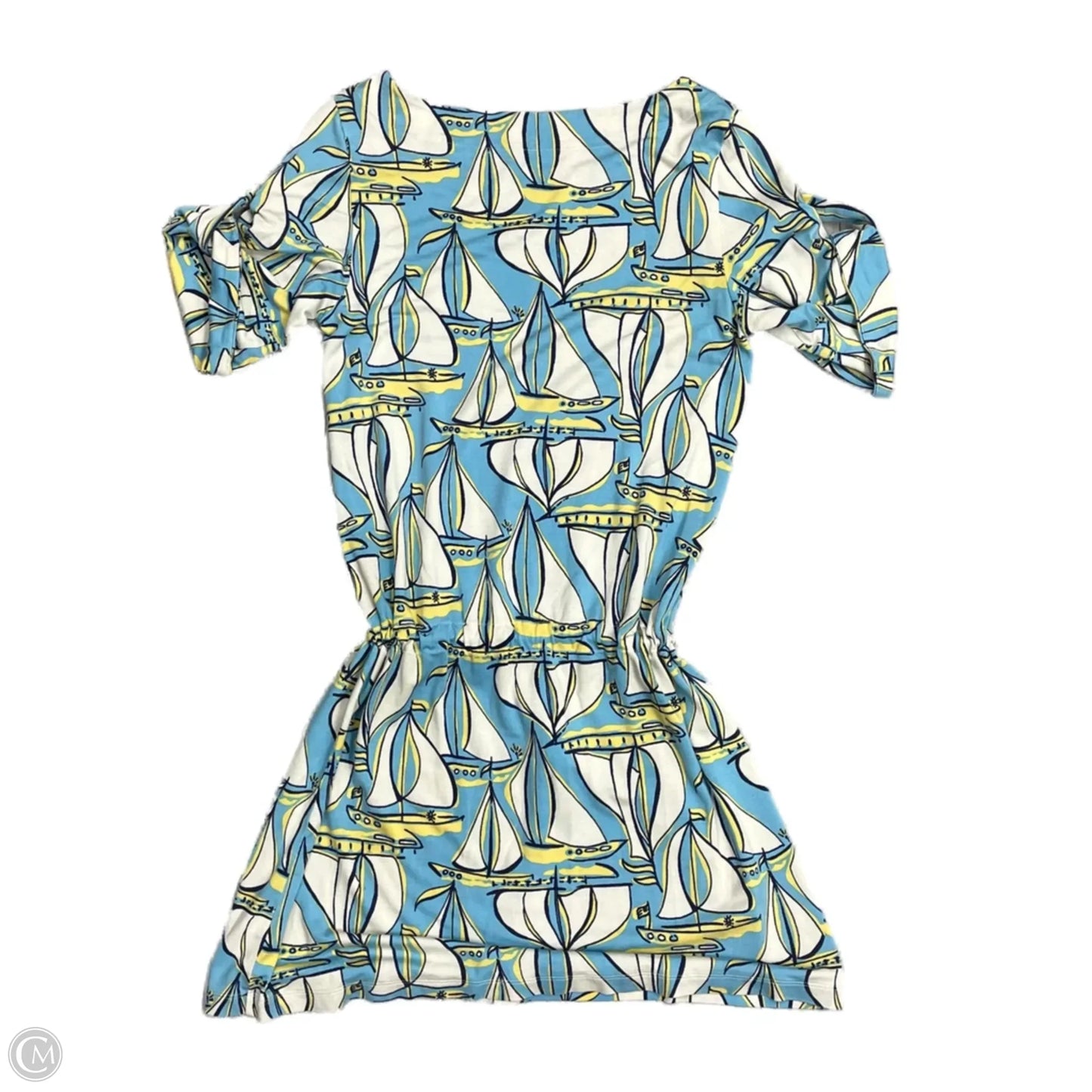 Dress Designer By Lilly Pulitzer In Blue & White, Size: M