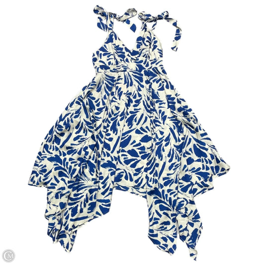 Dress Party Midi By Target-designer In Blue & White, Size: S