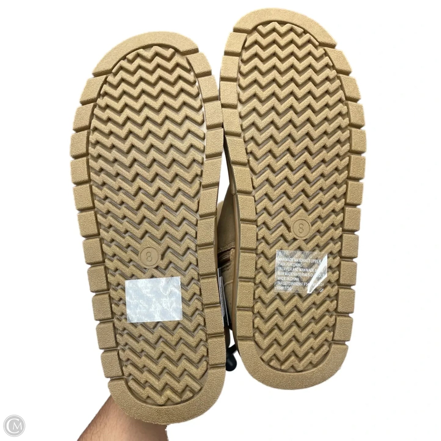 Boots Ankle Flats By Universal Thread In Tan, Size: 8