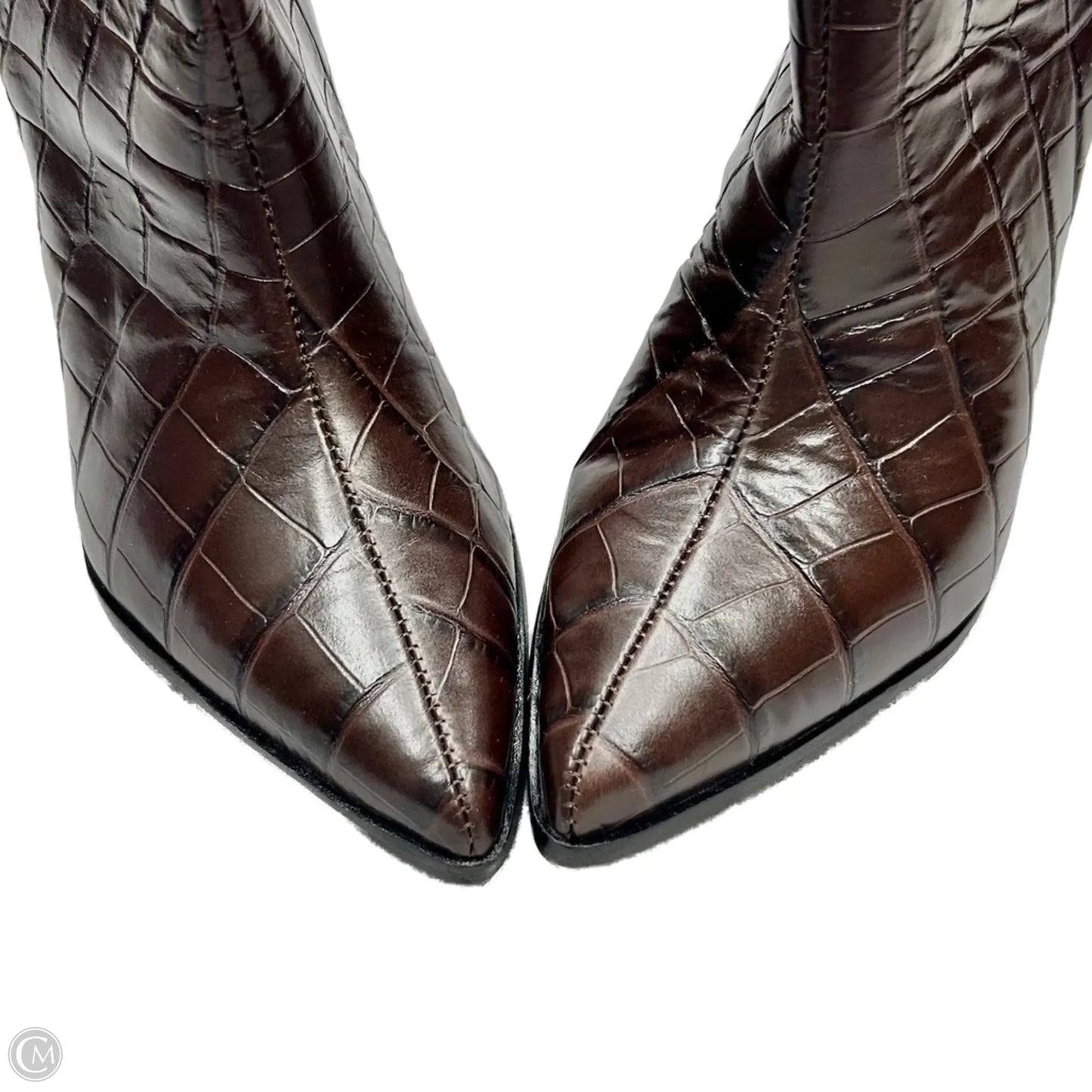 Boots Knee Heels By Schutz In Brown, Size: 5.5