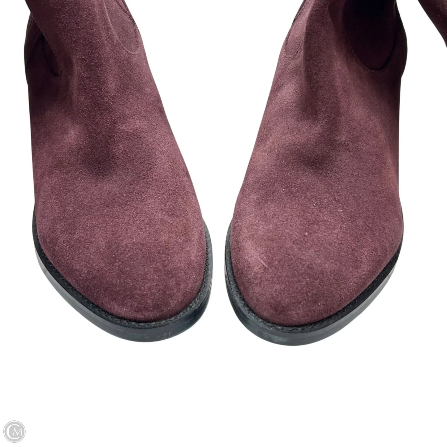 Boots Knee Heels By Marc Fisher In Purple, Size: 9
