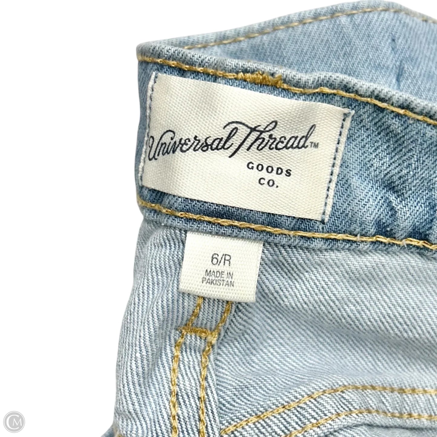 Jeans Straight By Universal Thread In Blue Denim, Size: 6