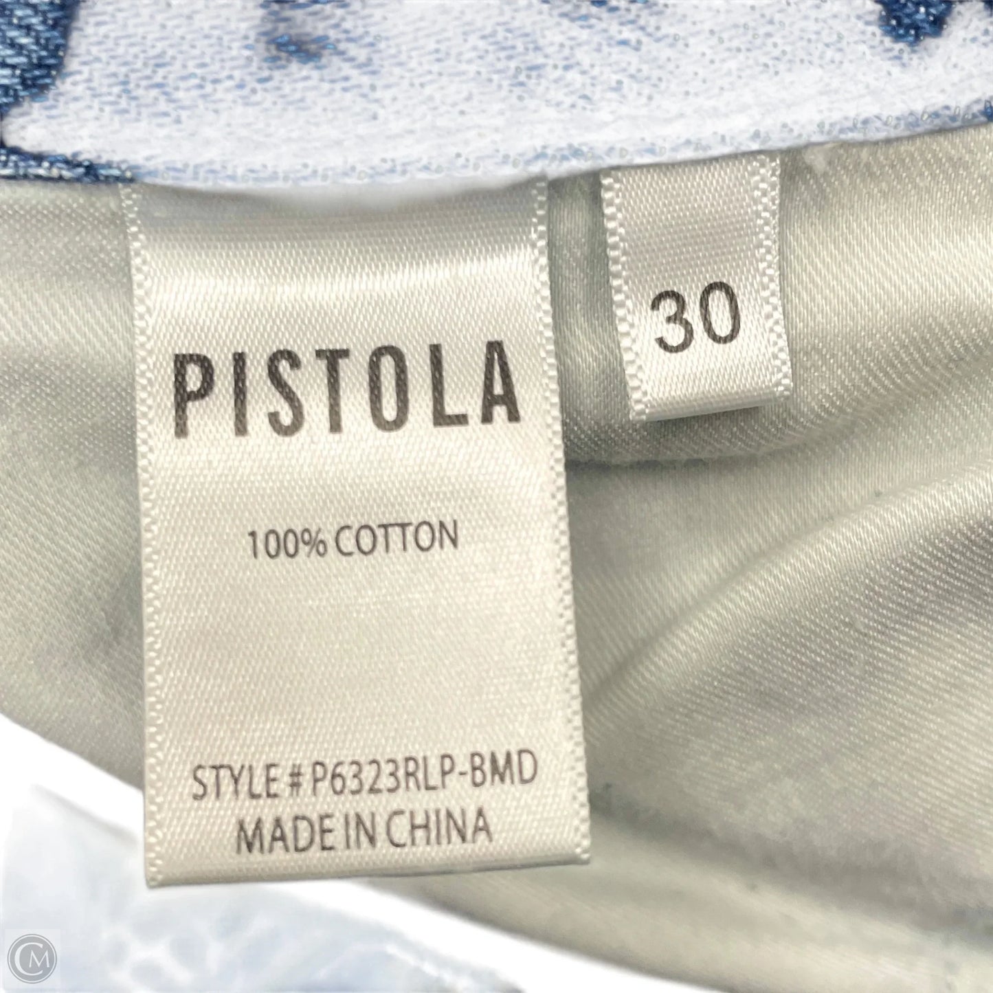 Jeans Straight By Pistola In Blue Denim, Size: 10