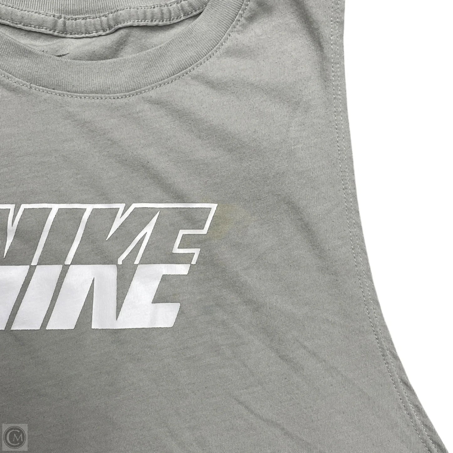 Athletic Tank Top By Nike Apparel In Grey, Size: M