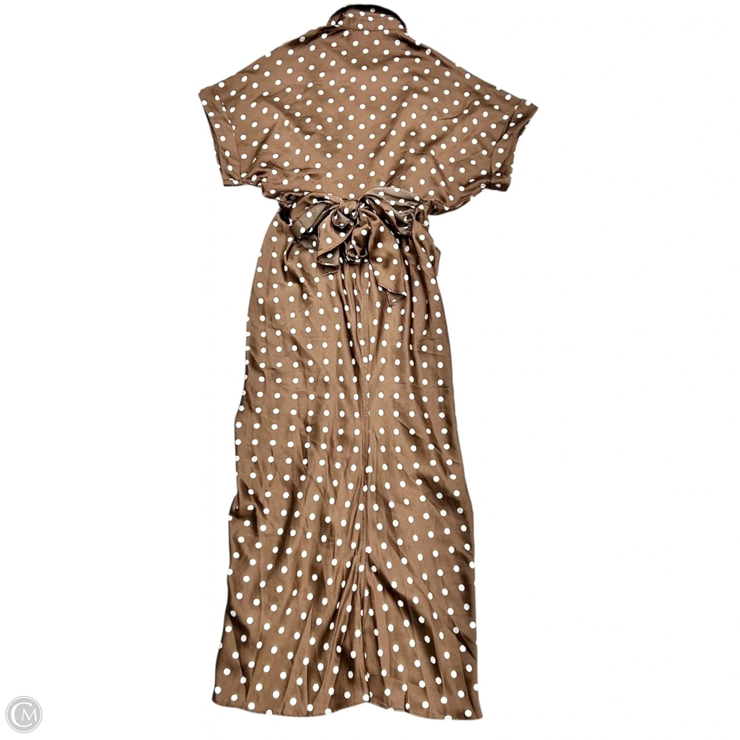 Dress Casual Maxi By Mable In Brown & Cream, Size: M
