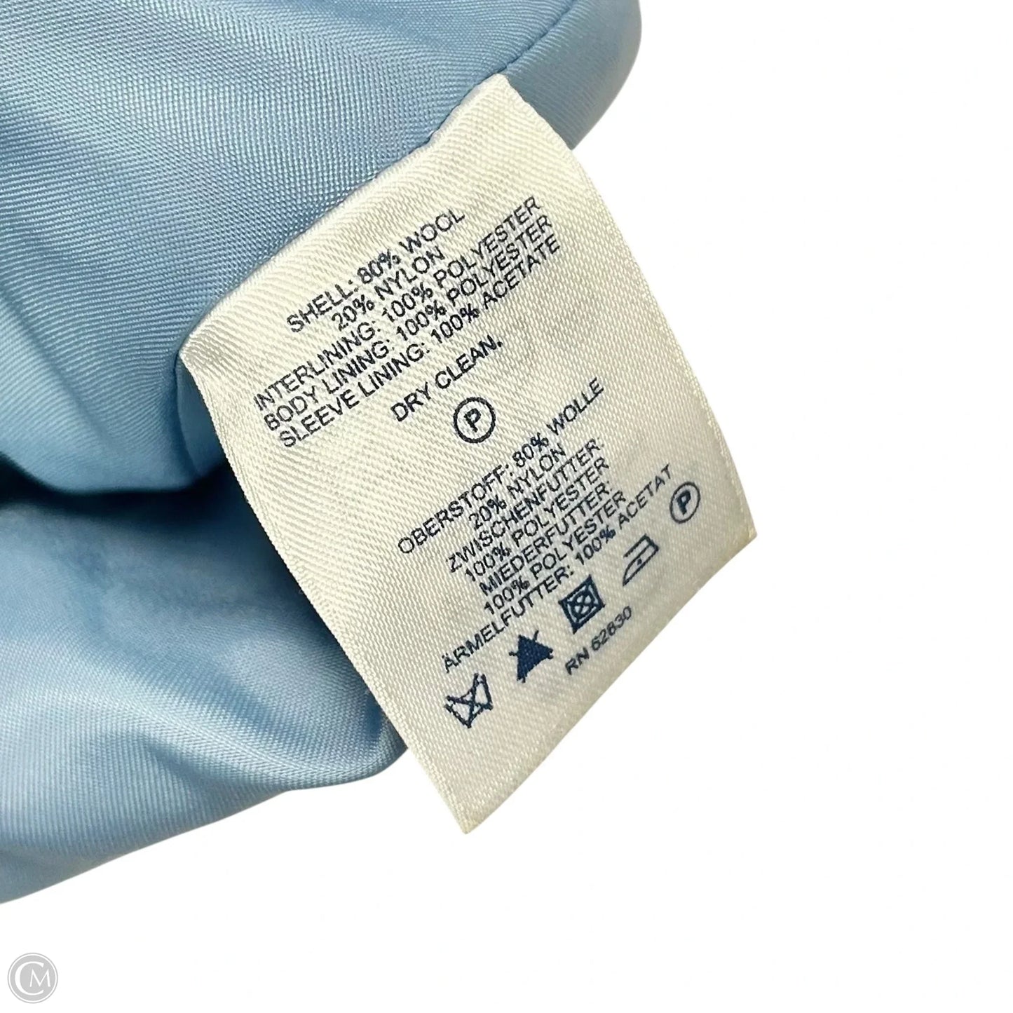 Coat Peacoat By Lands End In Blue, Size: L