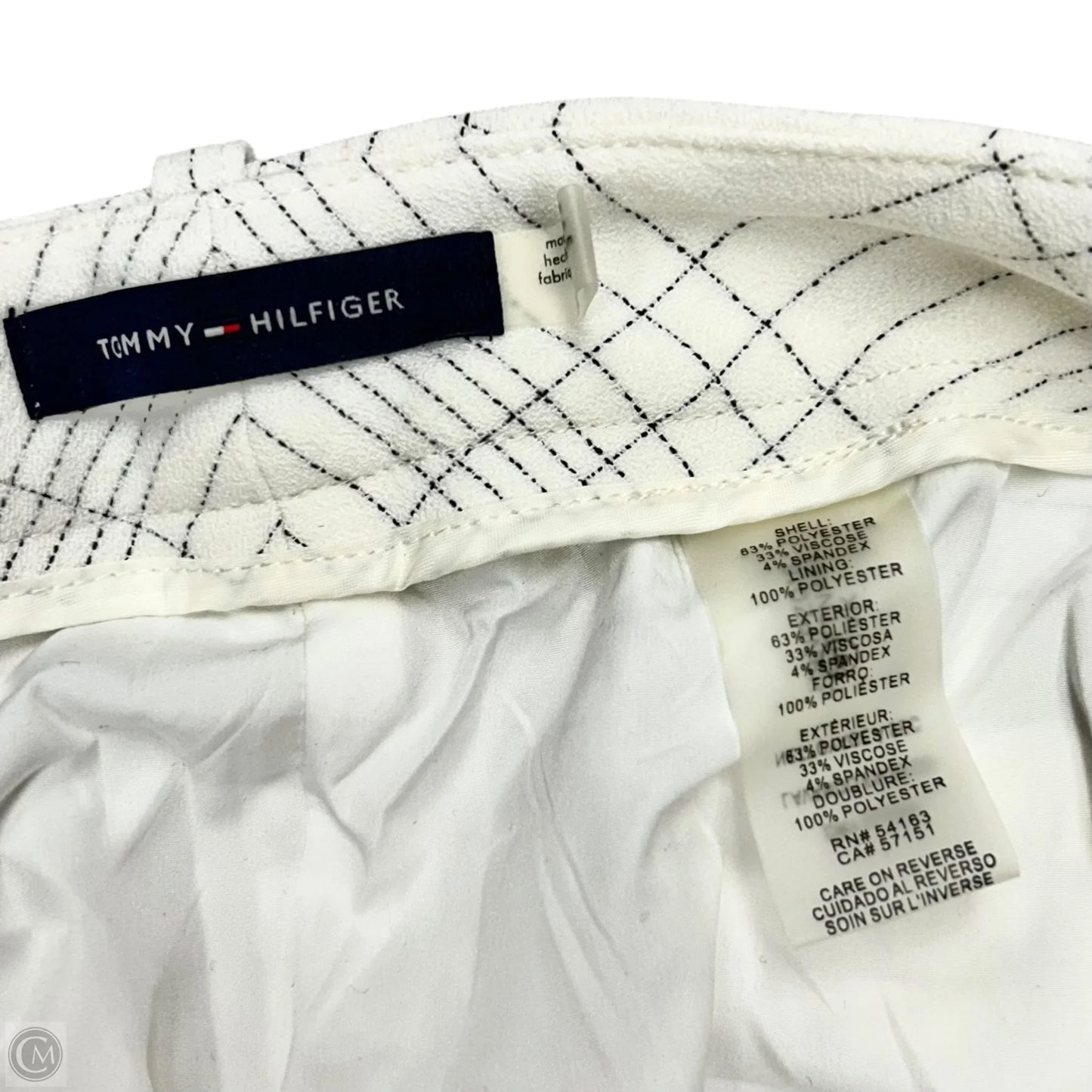 Pants Dress By Tommy Hilfiger In Black & White, Size: 8