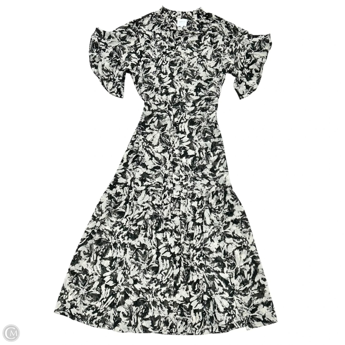 Dress Designer By Misa In Black & White, Size: M