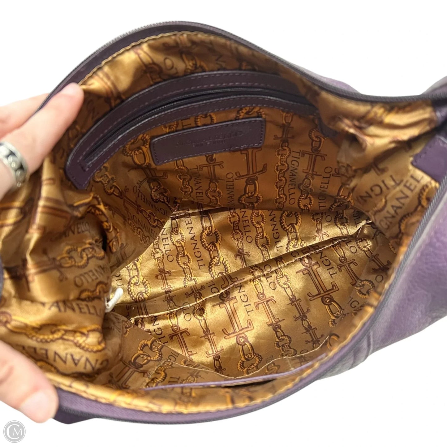 Handbag Leather By Tignanello Purses, Size: Medium