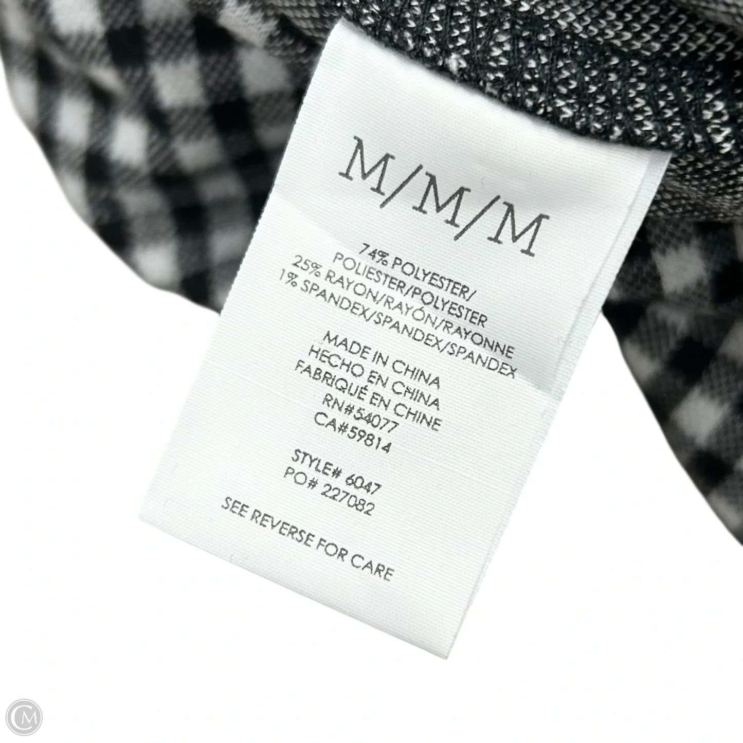 Pants Wide Leg By Cabi In Black & White, Size: M