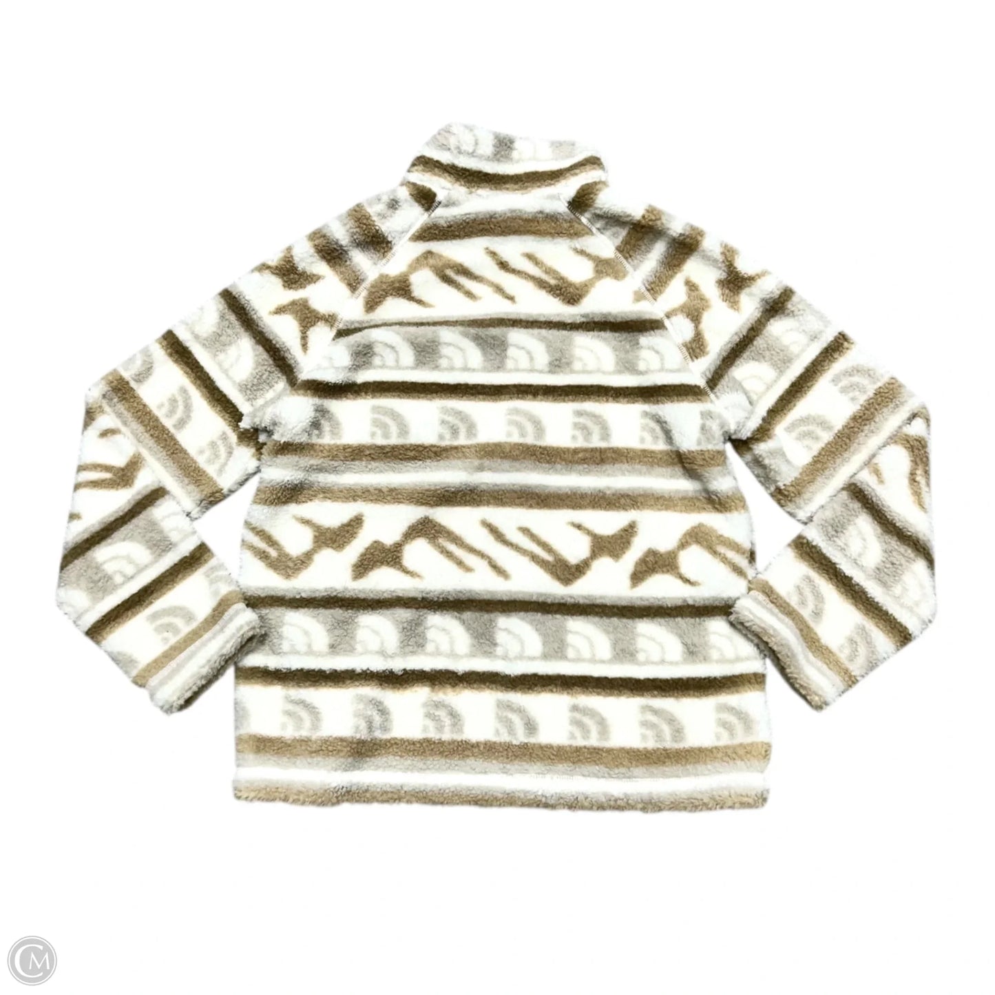 Jacket Fleece By The North Face In Tan & White, Size: M