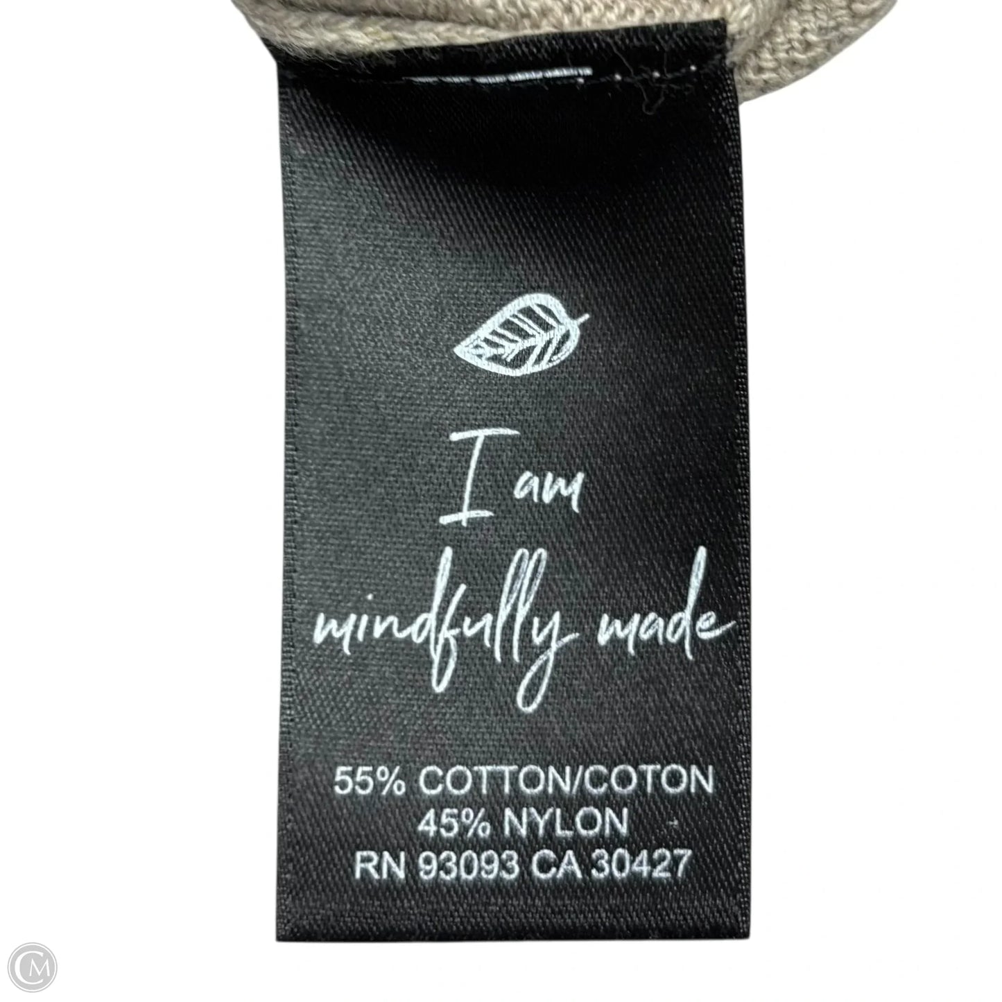 Sweater Short Sleeve By Nic + Zoe In Tan, Size: S