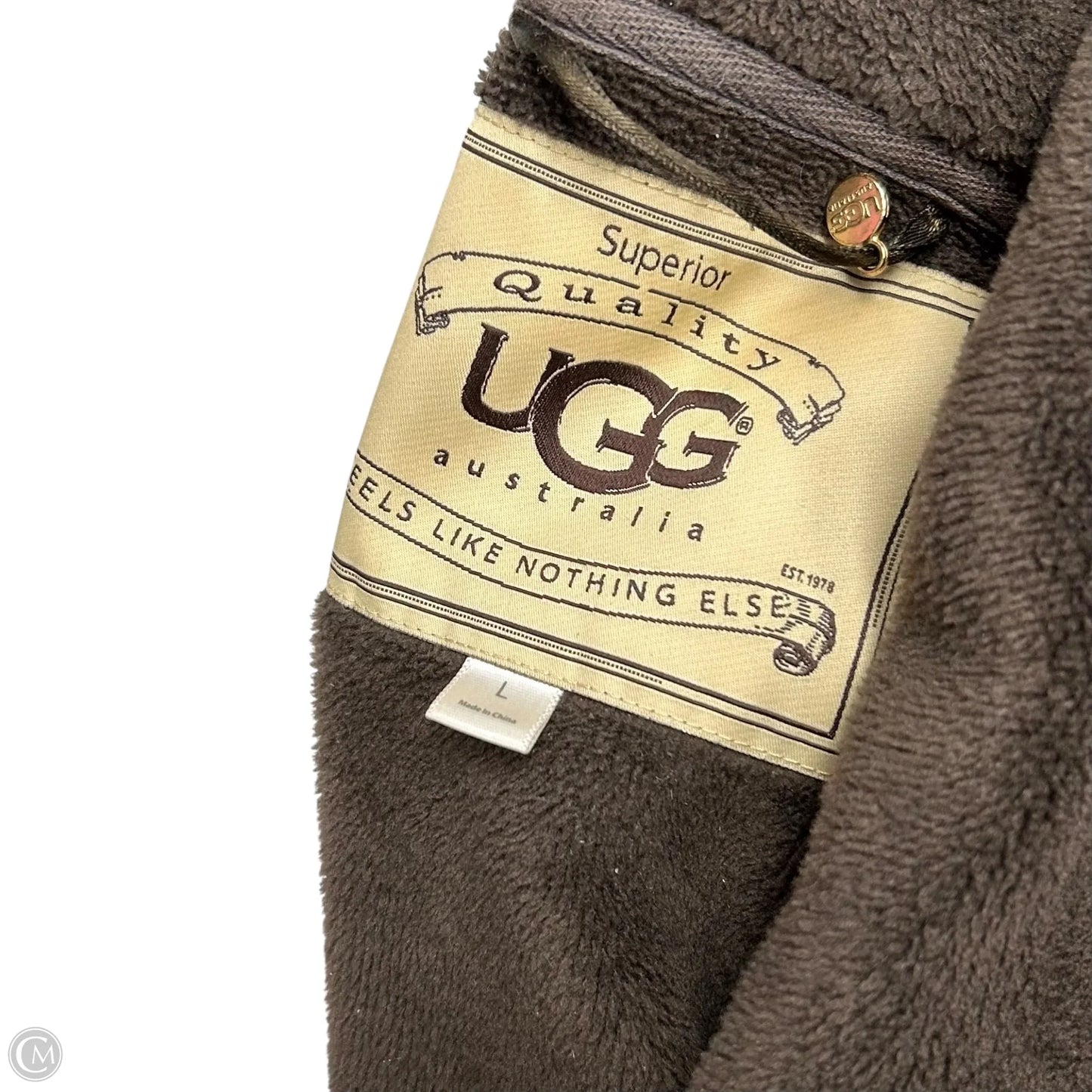 Jacket Designer By Ugg In Brown, Size: L