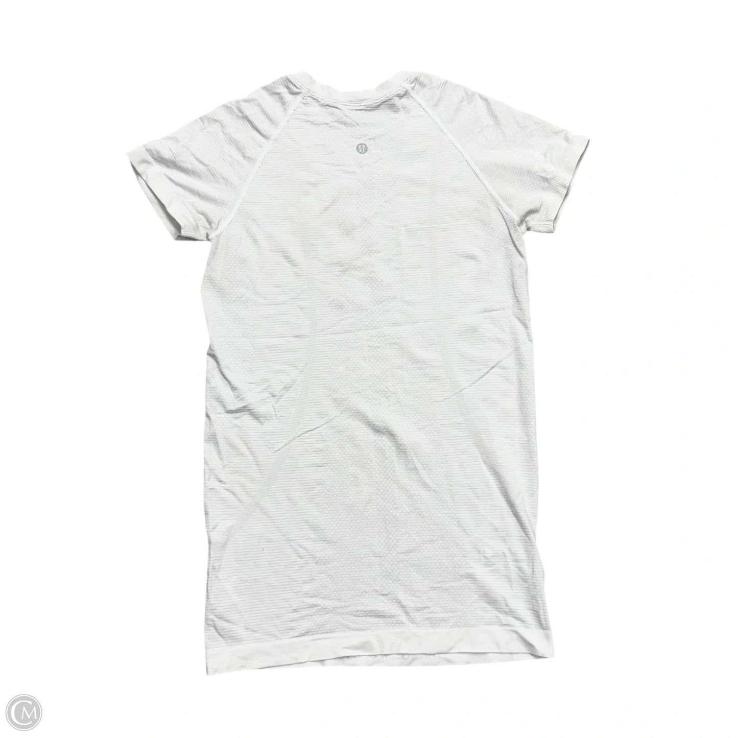 Athletic Top Short Sleeve By Lululemon In White, Size: S