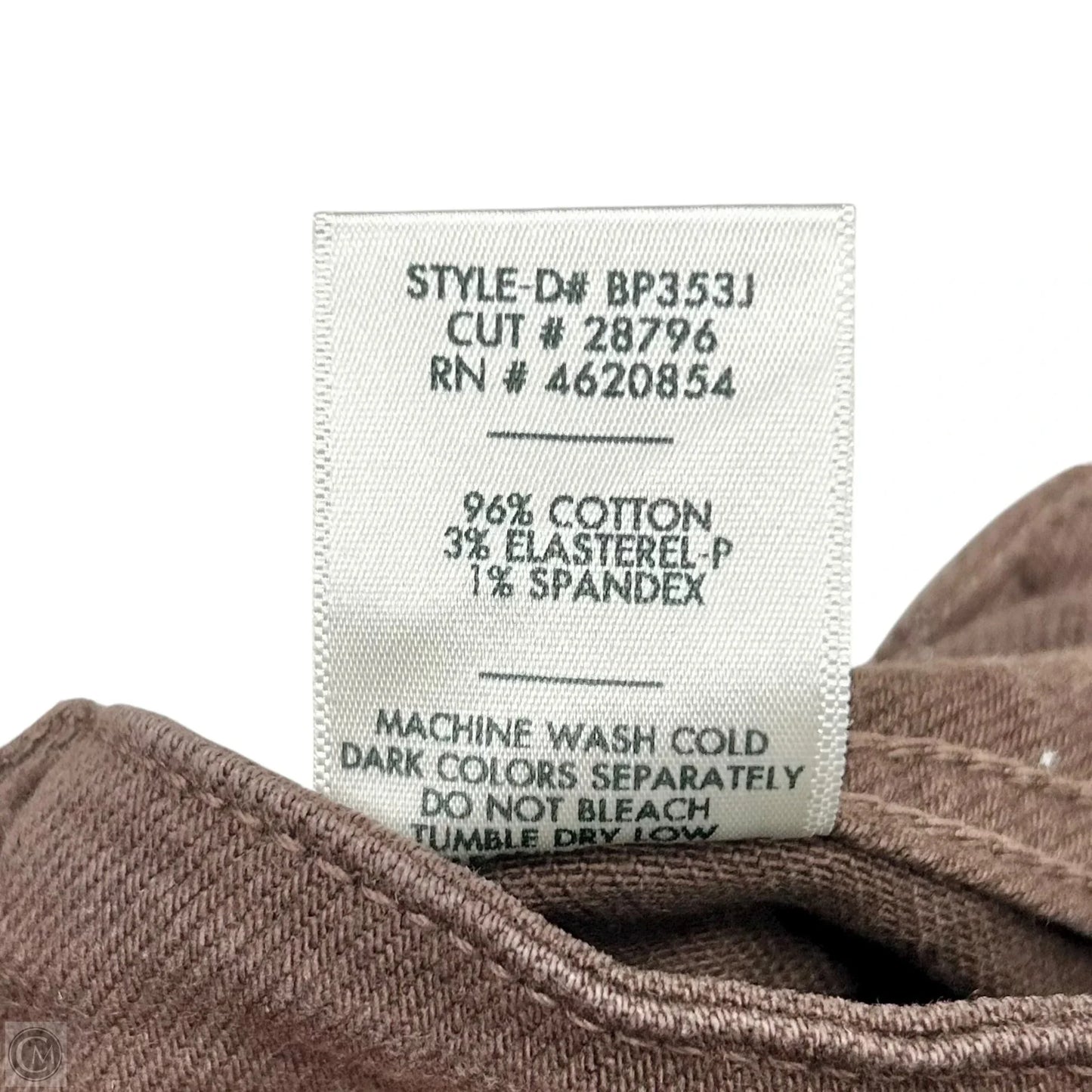 Jeans Wide Leg By Just Black In Brown Denim, Size: 0