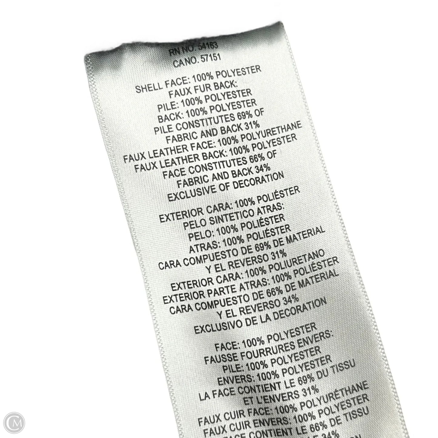 Coat Faux Fur & Sherpa By Levis In Black, Size: M