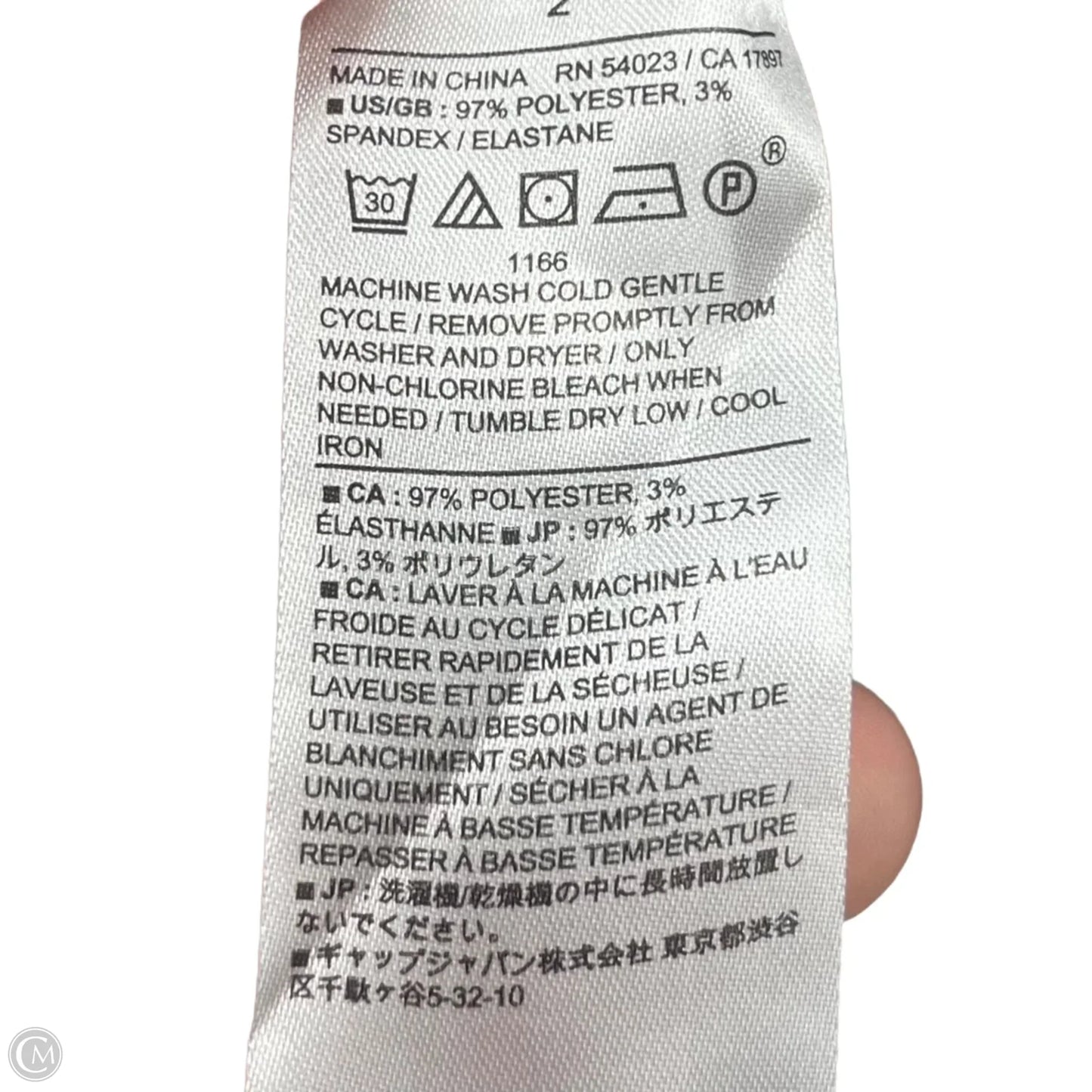 Blouse 3/4 Sleeve By Banana Republic In Brown & Cream, Size: Xs