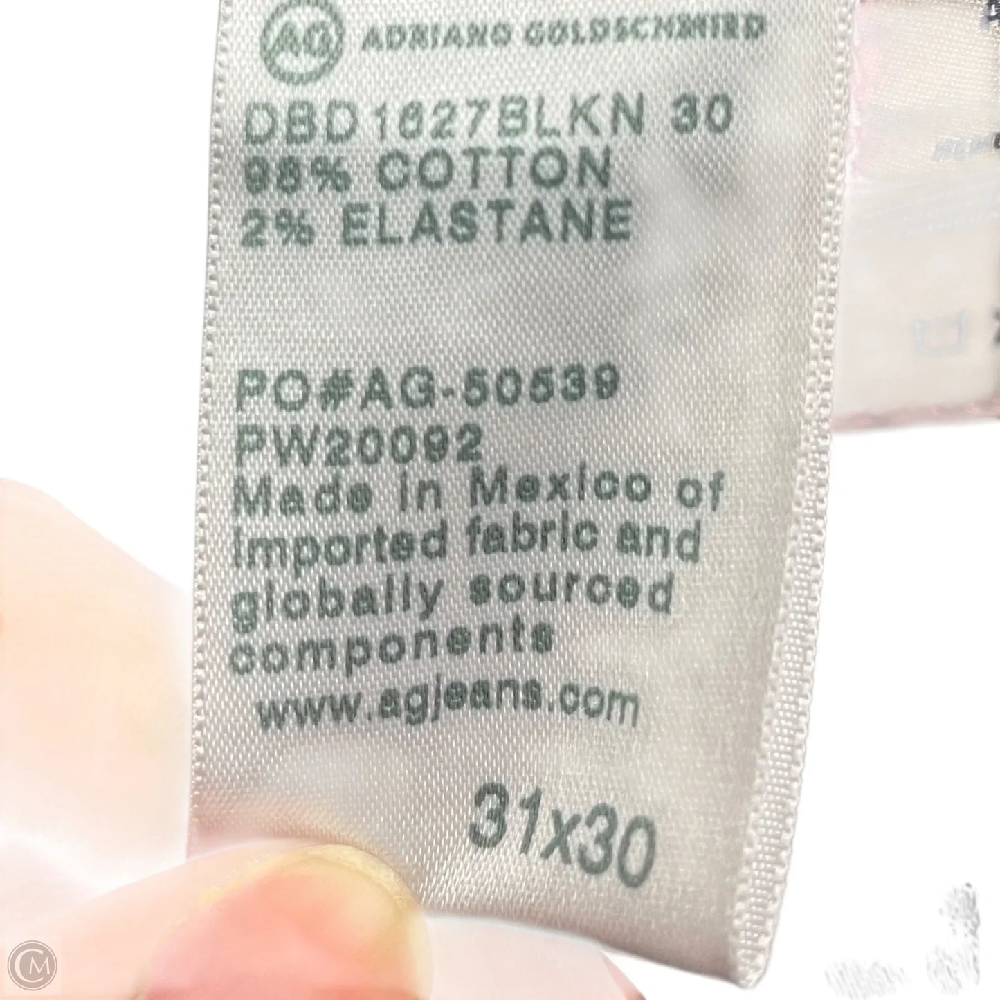 Jeans Straight By Adriano Goldschmied In Black Denim, Size: 12