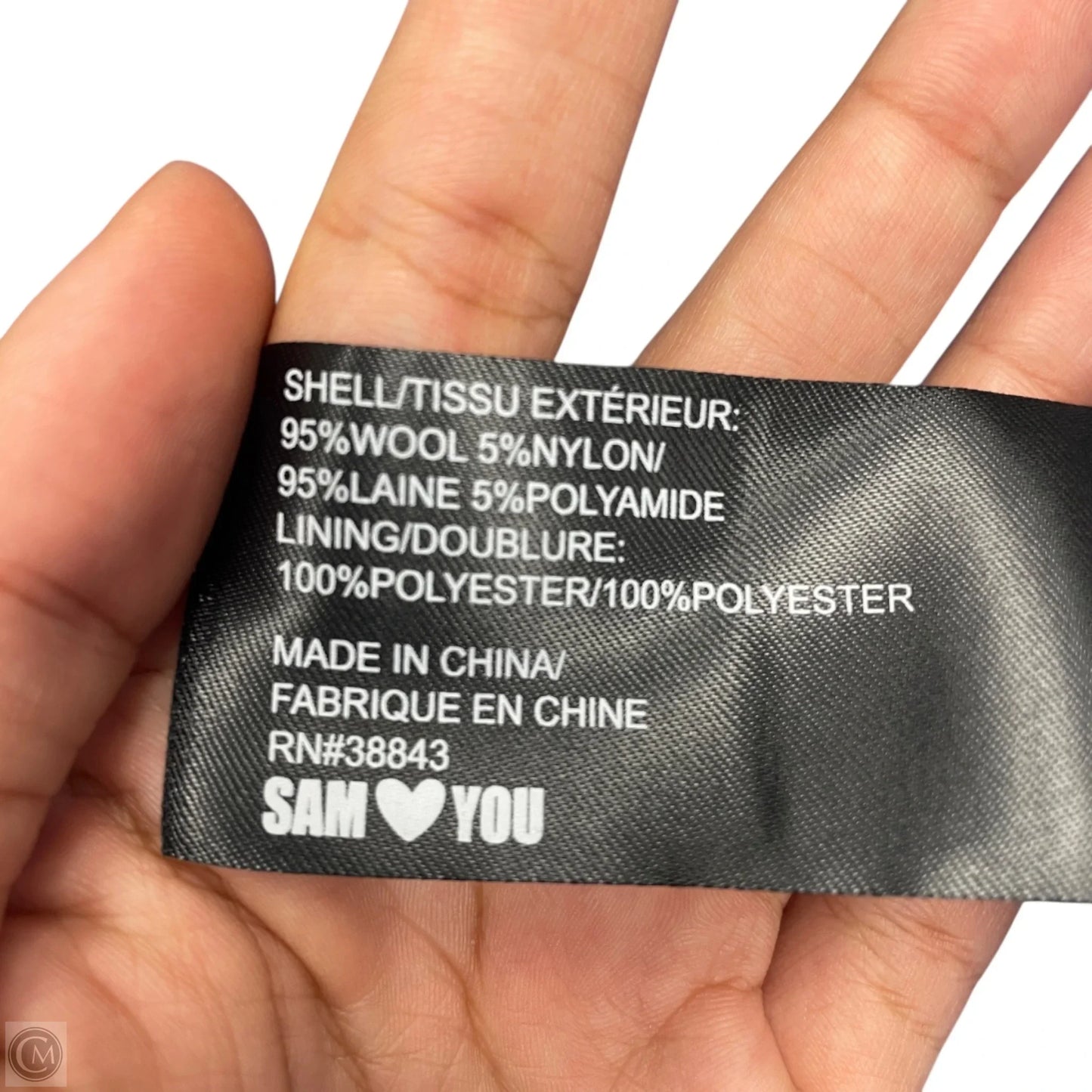 Coat Peacoat By Sam Edelman In Blue, Size: L