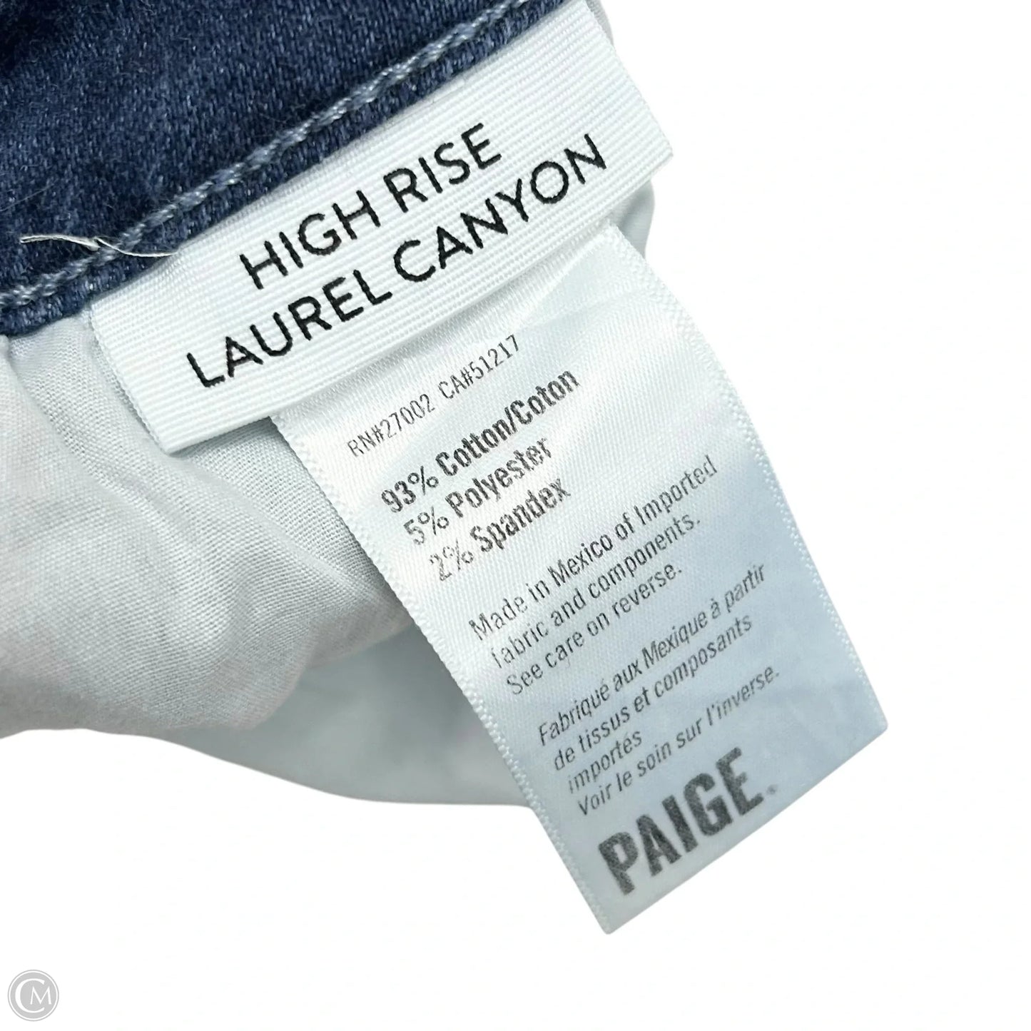 Jeans Straight By Paige In Blue Denim, Size: 18