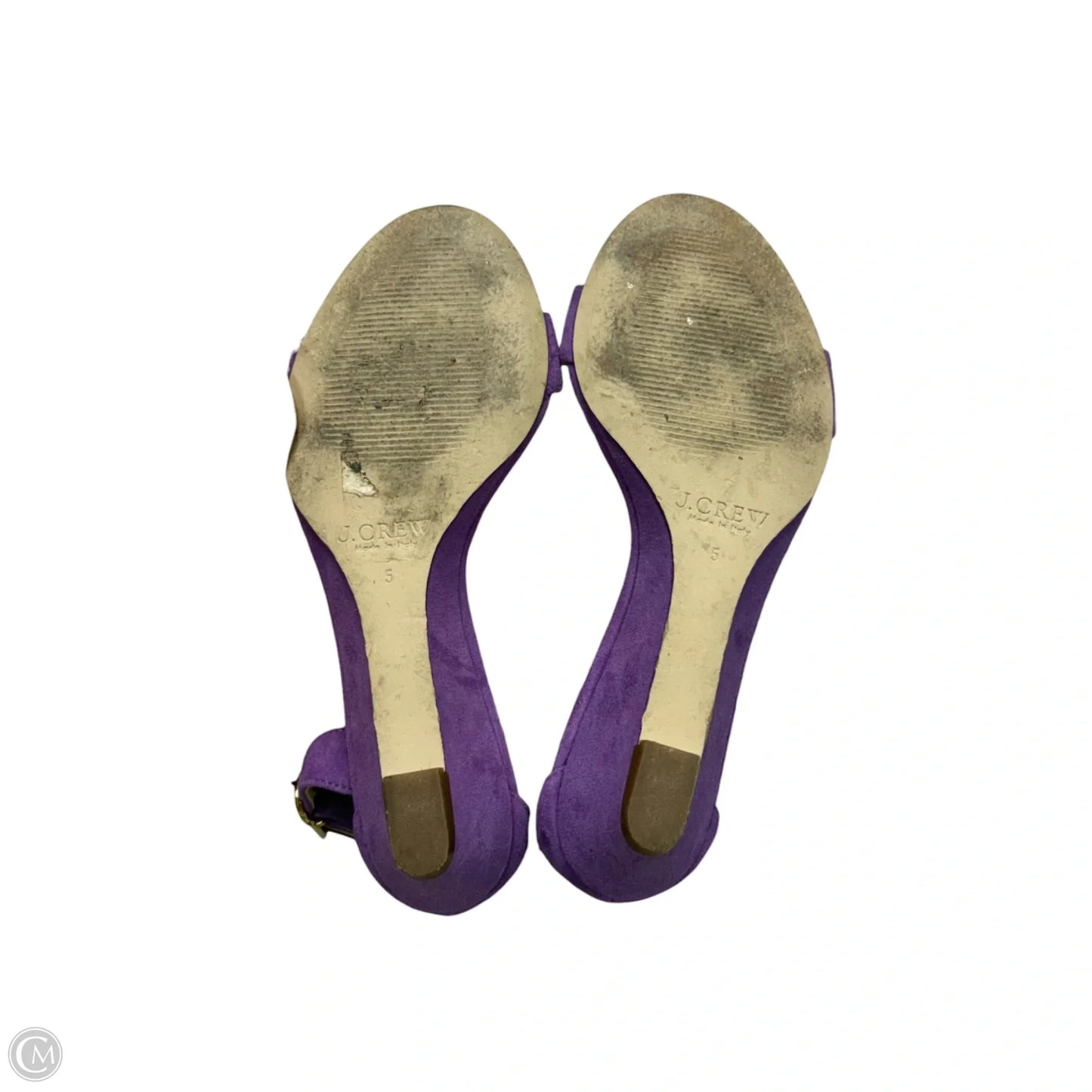 Sandals Heels Wedge By J. Crew In Purple, Size: 5