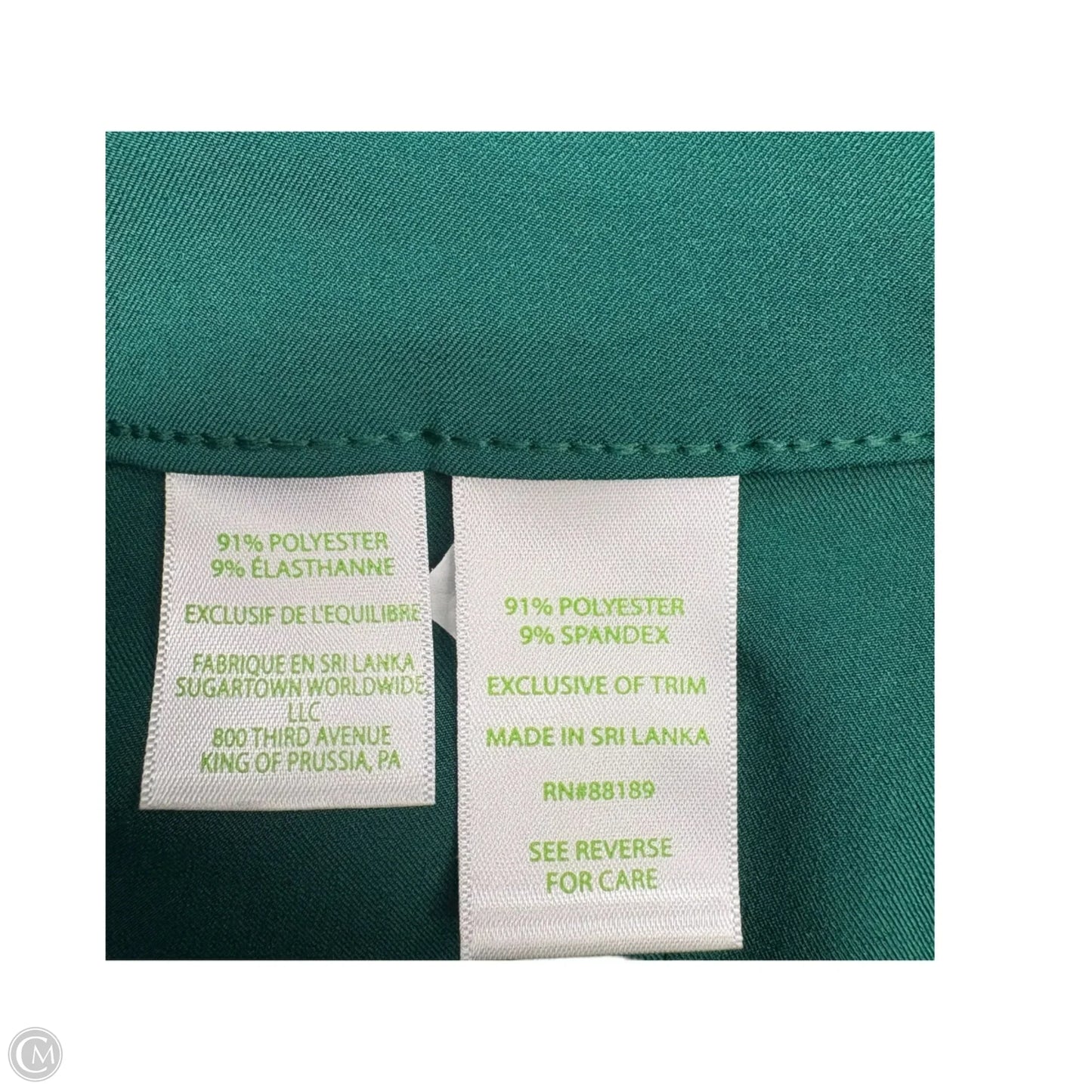 Pants Designer By Lilly Pulitzer In Green, Size: 12