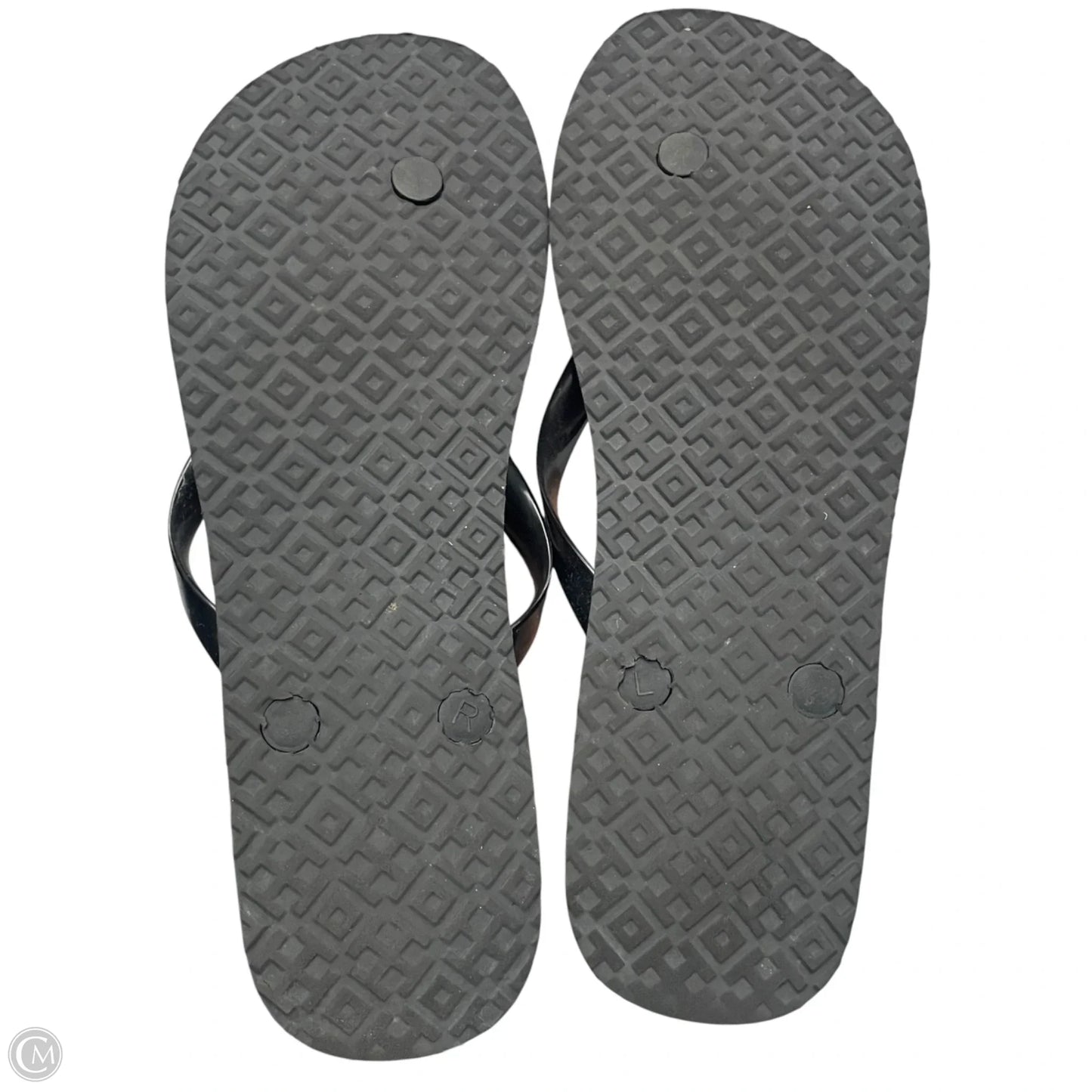 Sandals Designer By Tory Burch In Black & White, Size: 9